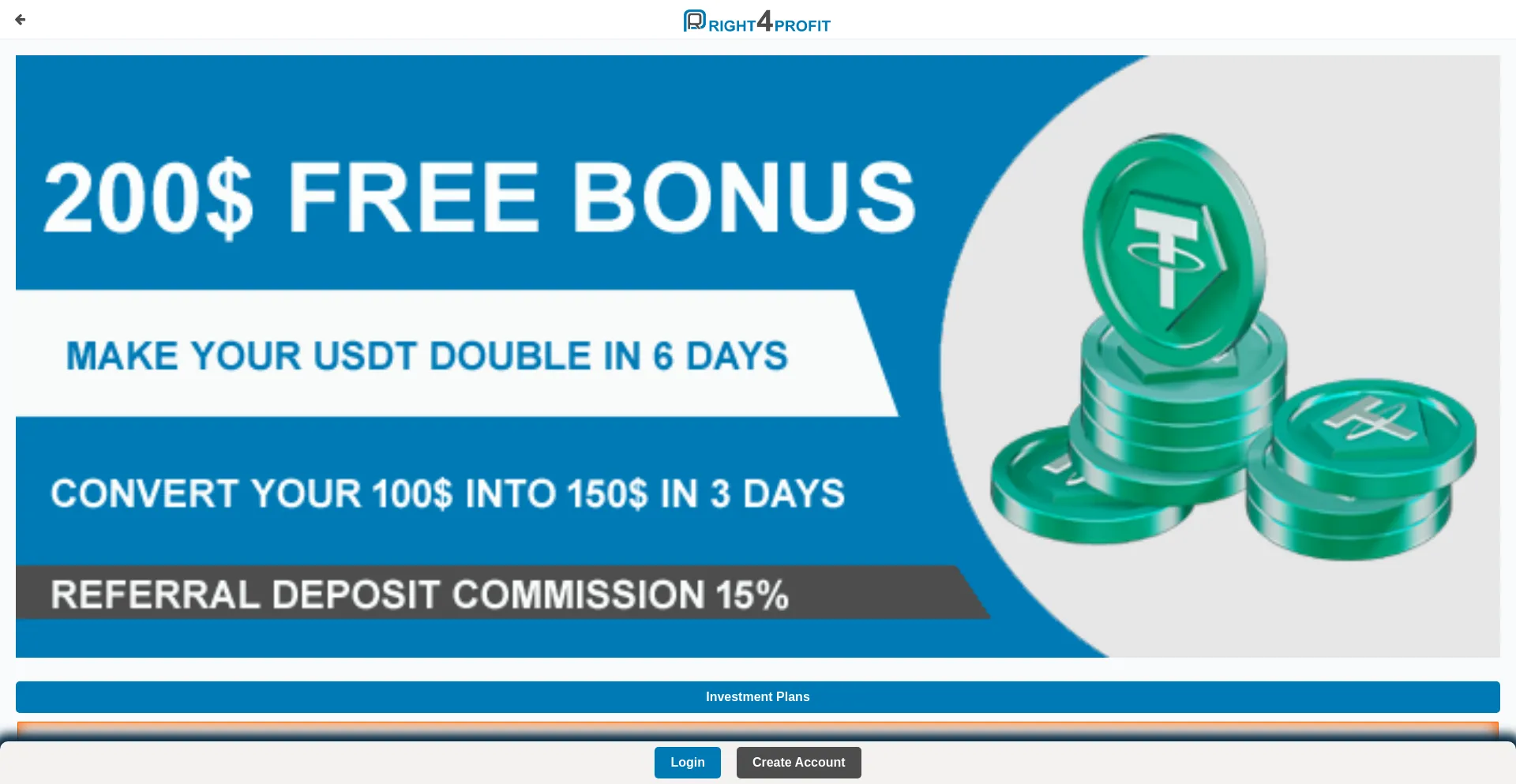Website screenshot of Right4profit.com