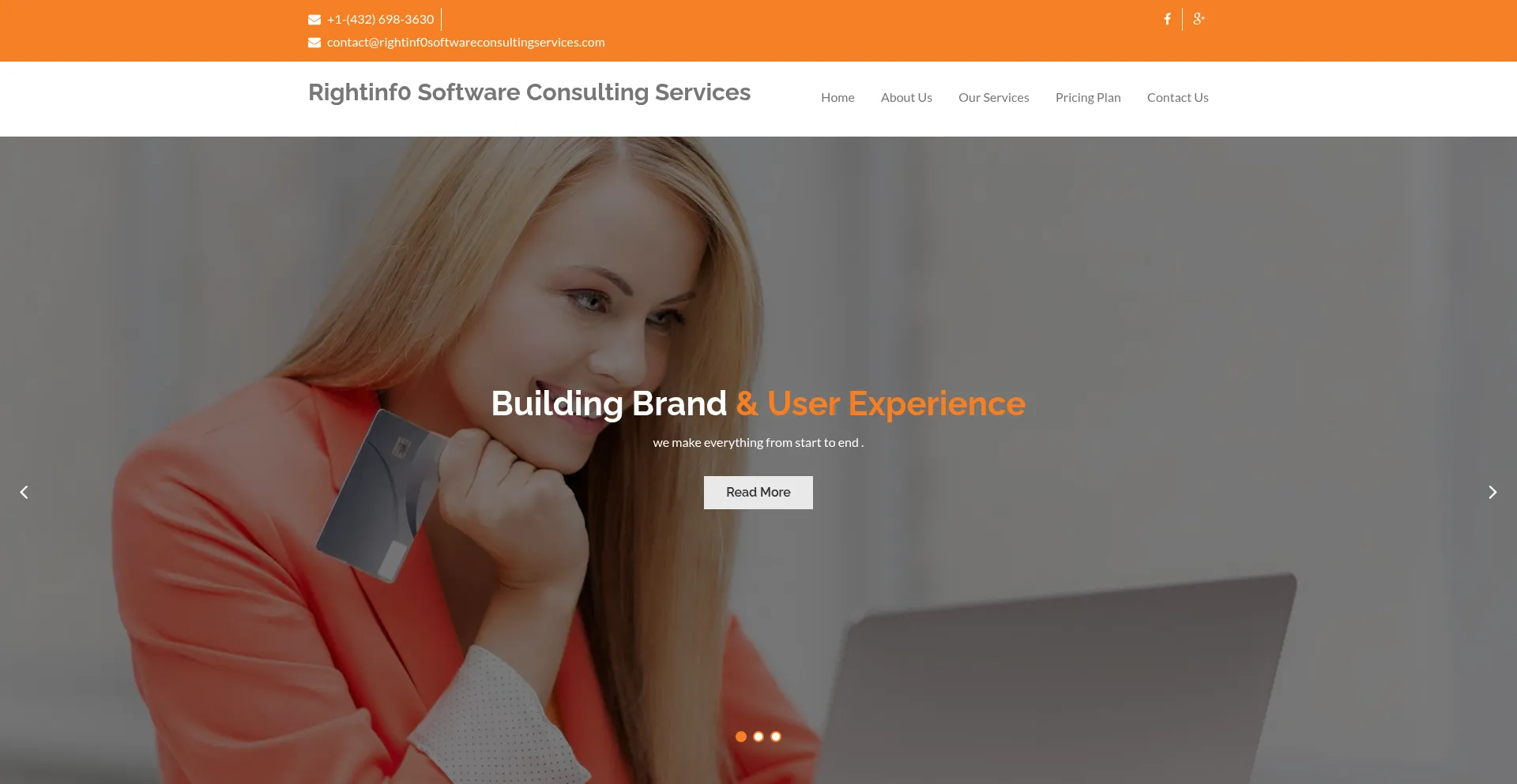 Rightinf0softwareconsultingservices.com Screenshot