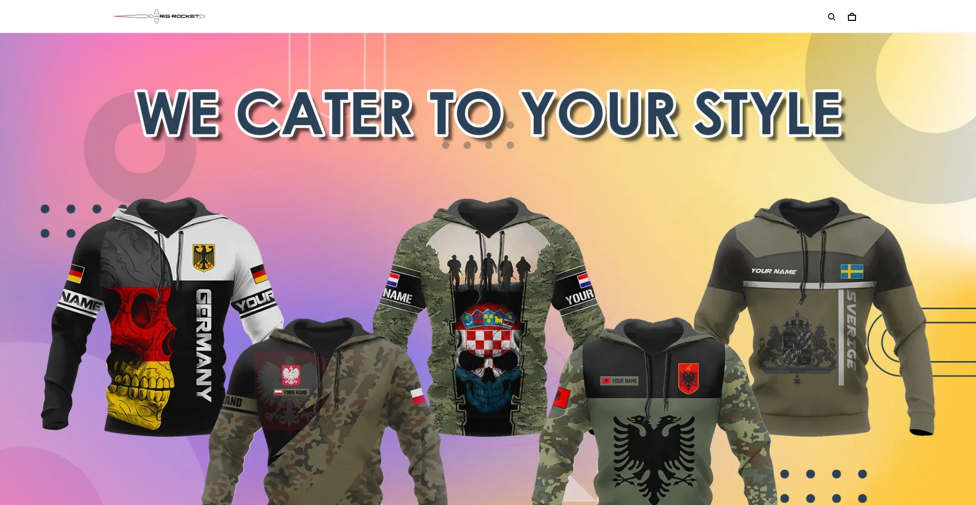 Website screenshot of Rigrocket.com