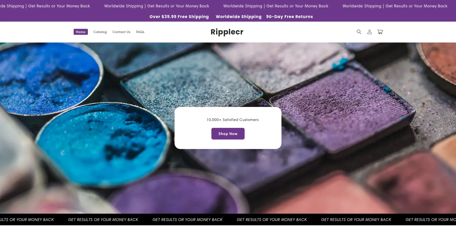 Website screenshot of Ripplecr.com