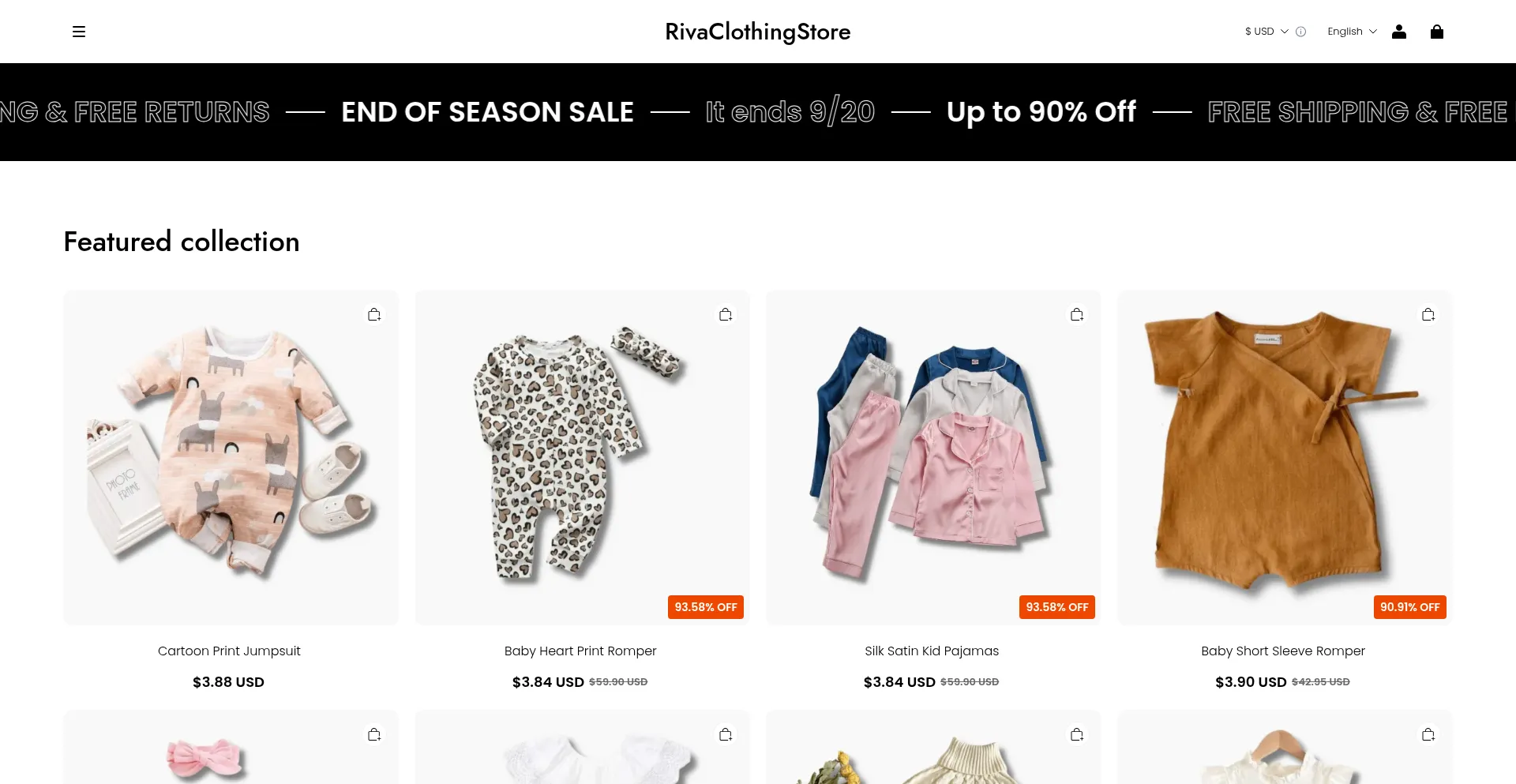 Website screenshot of Rivageclo.com