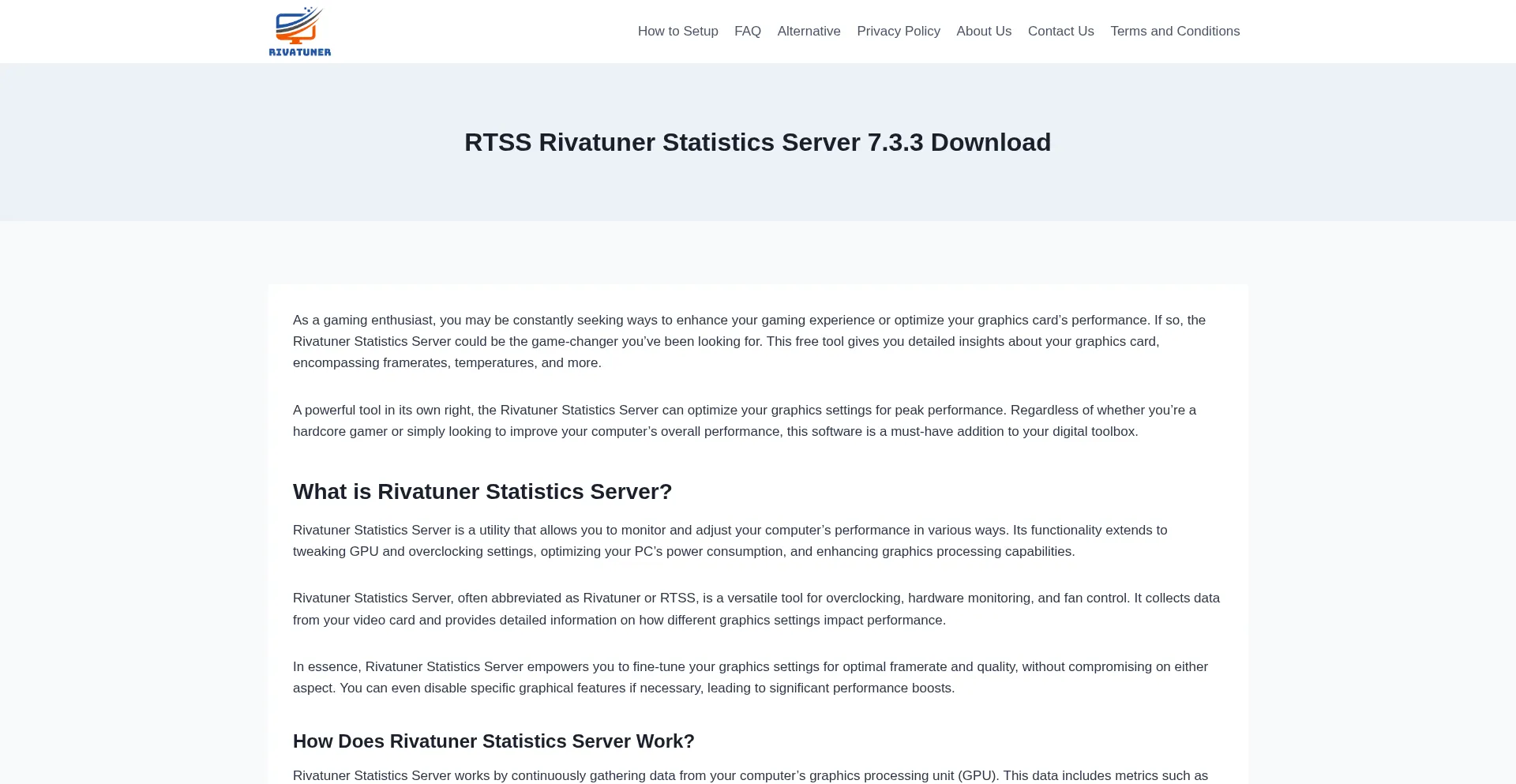 Rivatuner.net Screenshot