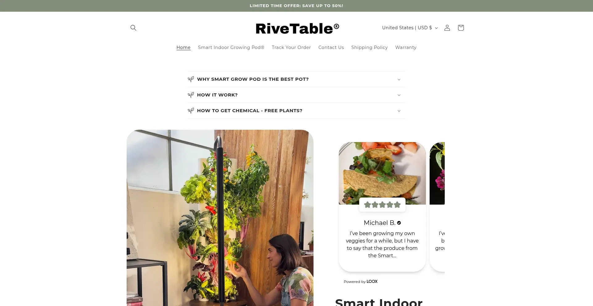 Rivetable.com Screenshot
