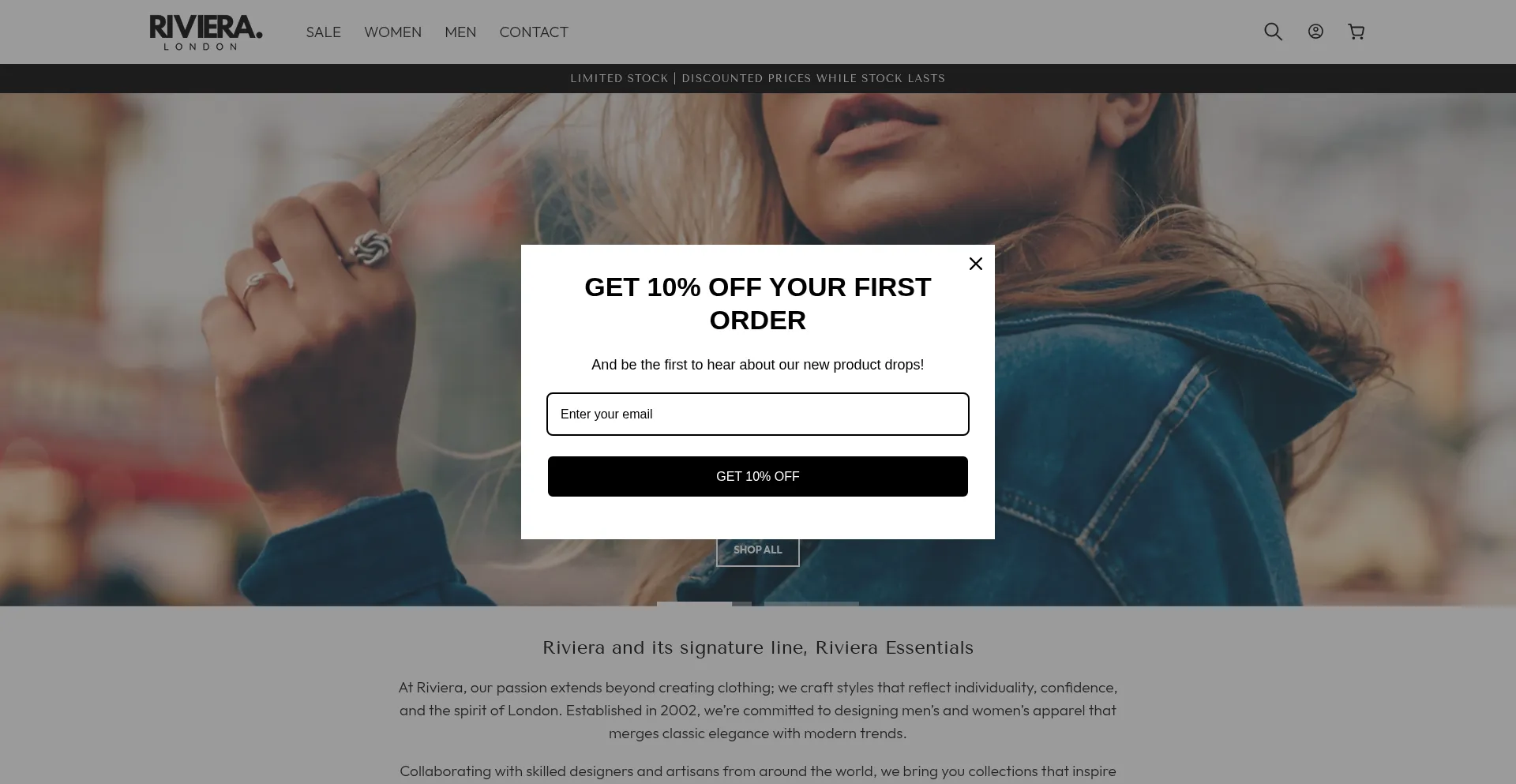 Rivieralondon.com Screenshot