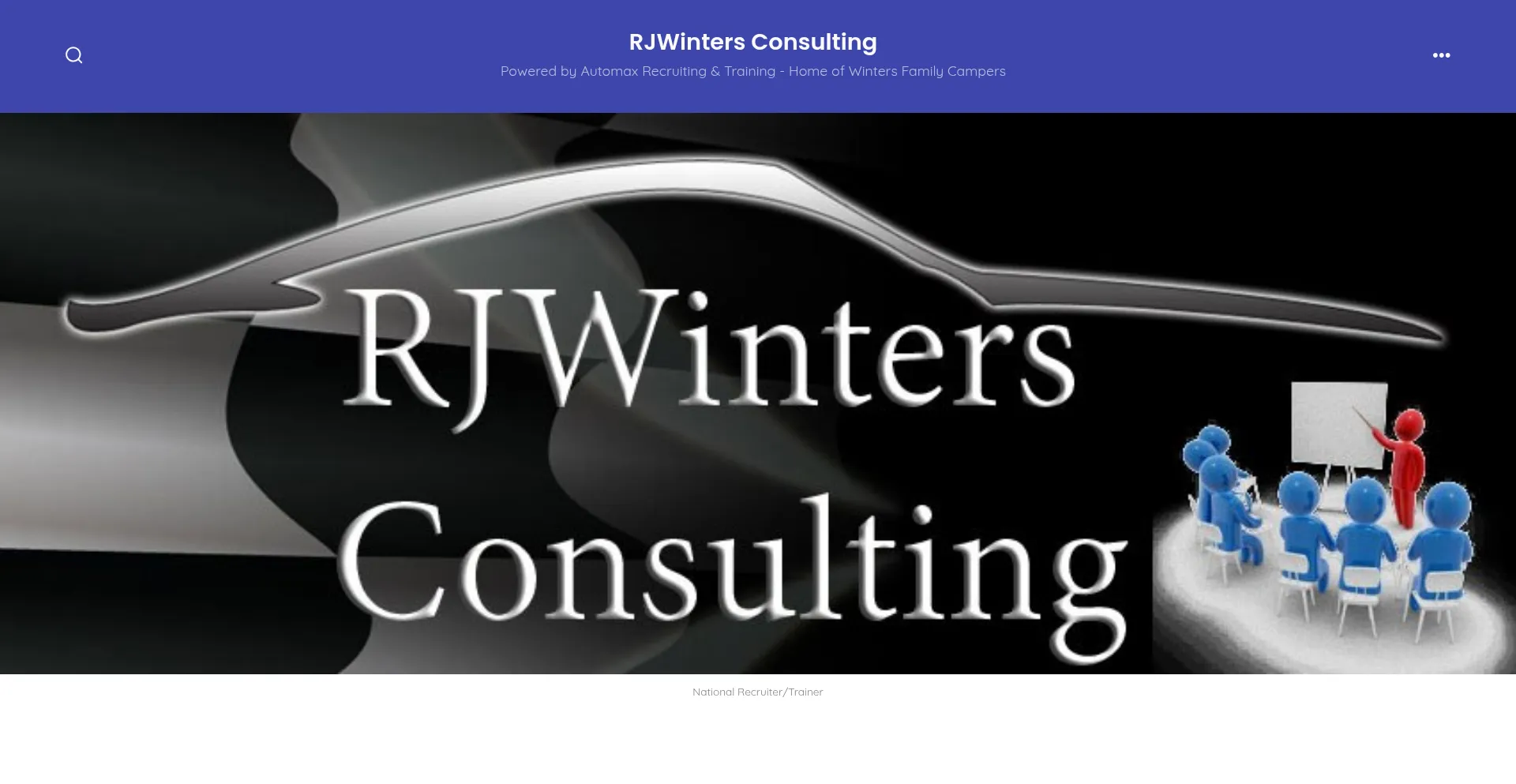 Website screenshot of Rjwinters.com