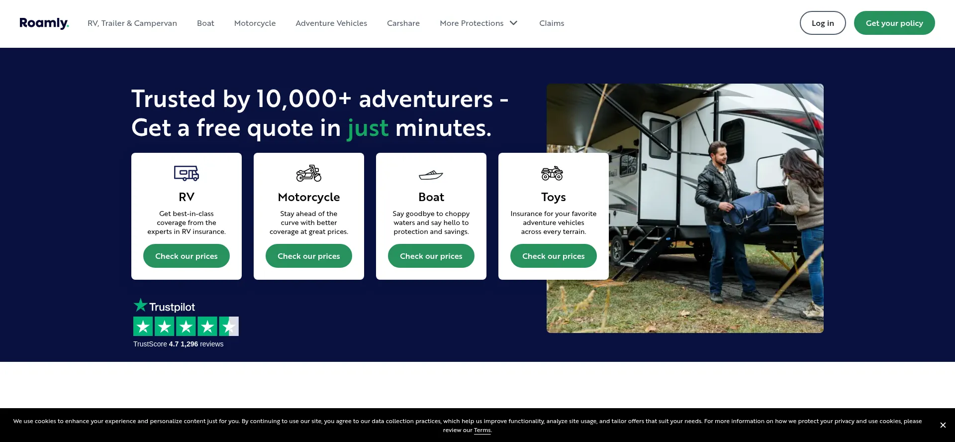 Roamly.com Screenshot