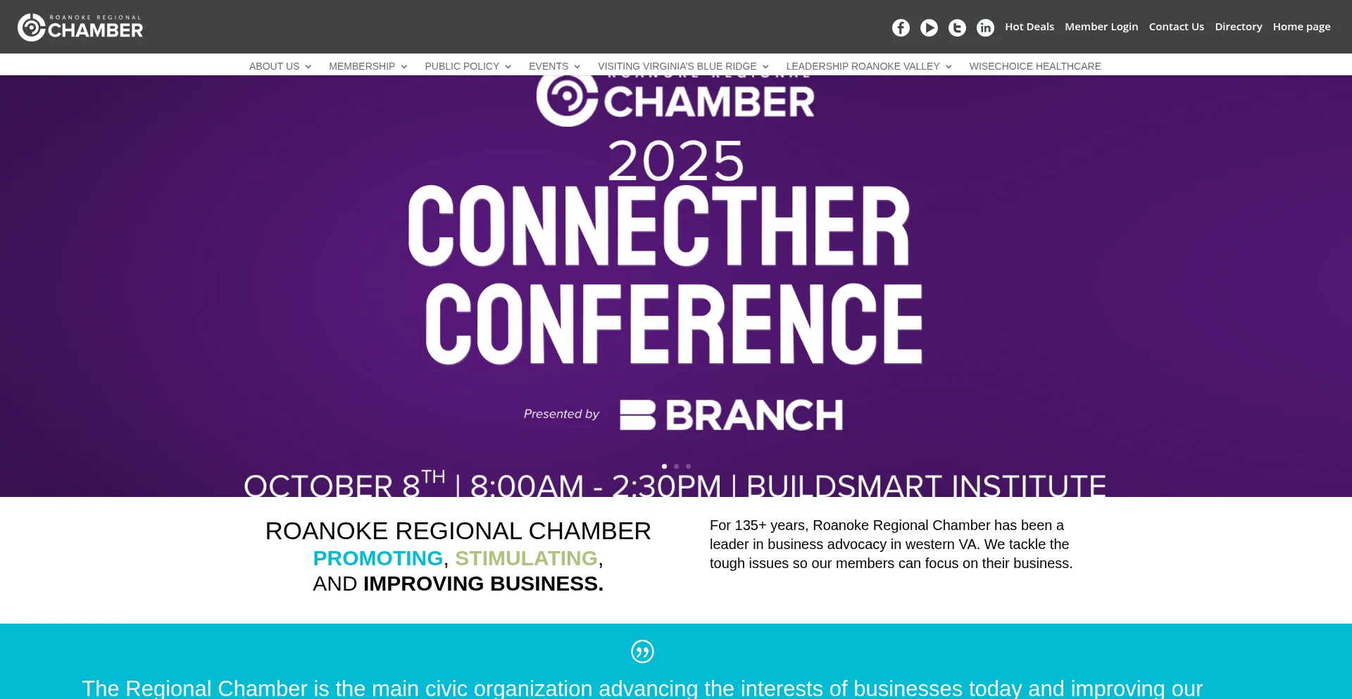 Roanokechamber.org Screenshot