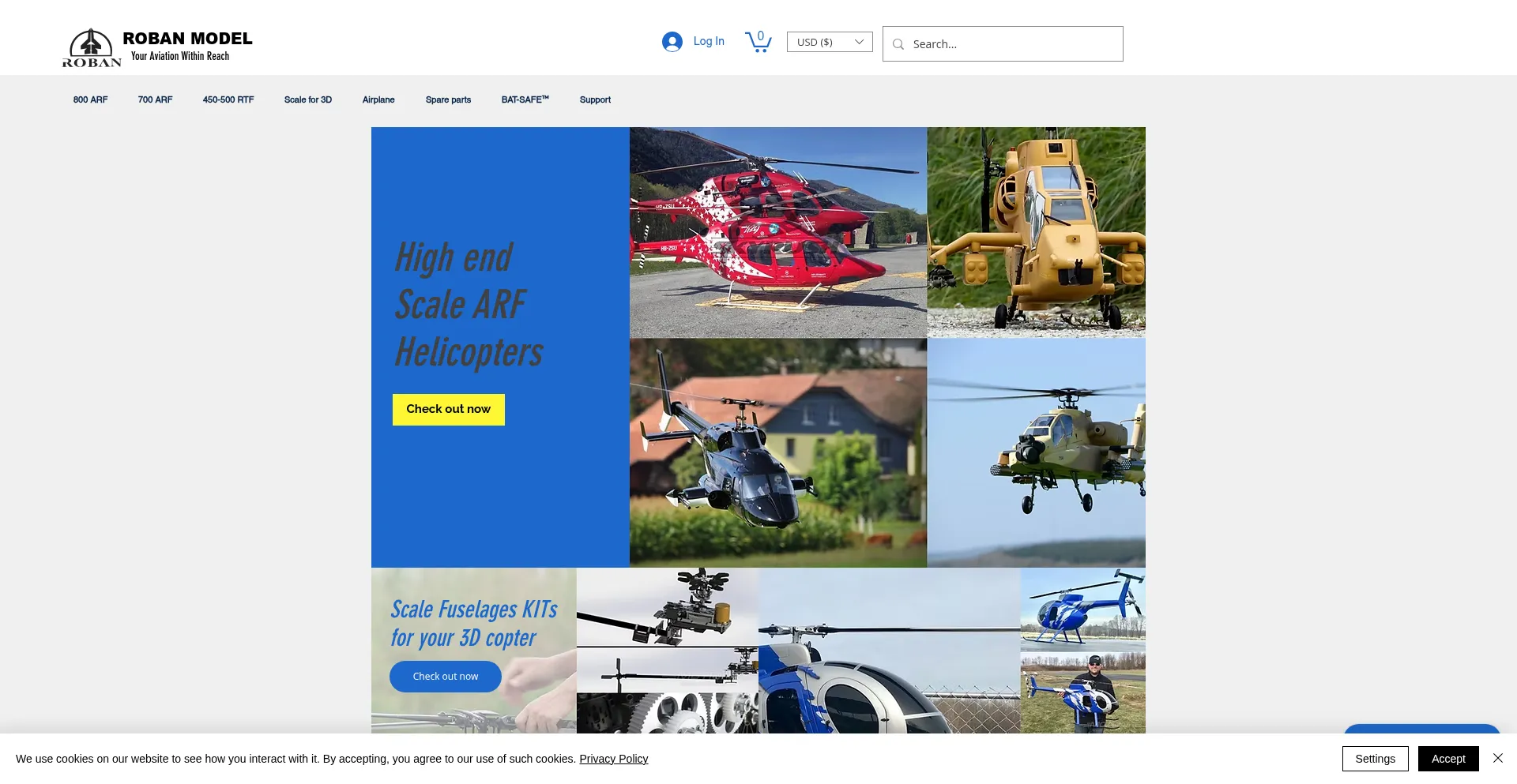 Website screenshot of Robanmodel.com