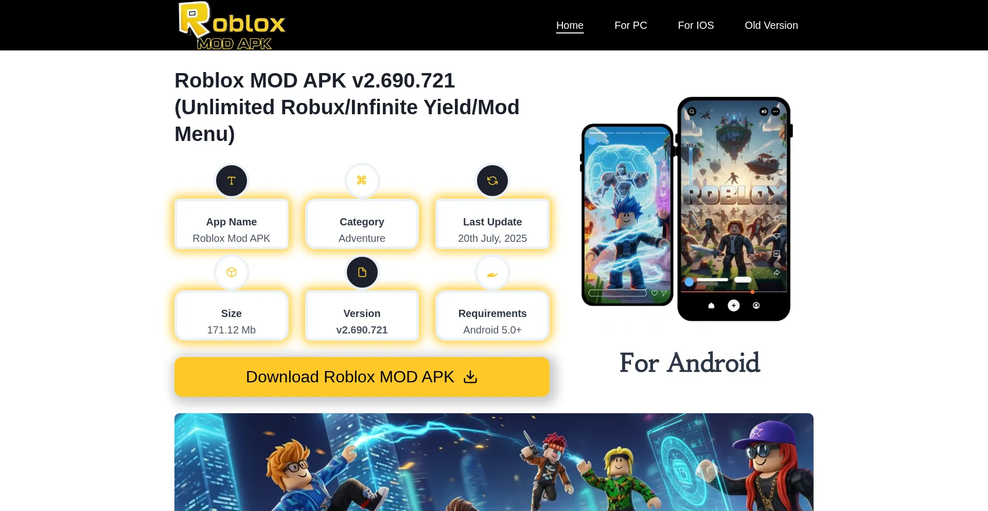 Roblox-modapk.com Screenshot
