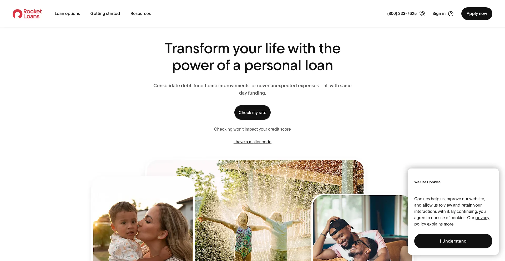 Rocketloans.com Screenshot