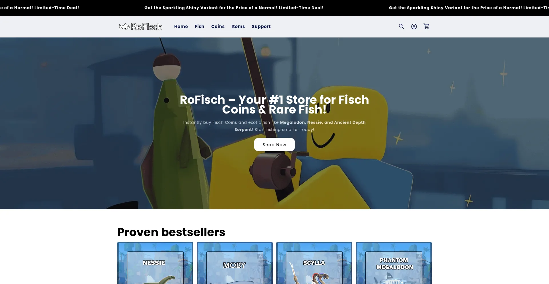 Website screenshot of Rofisch.com