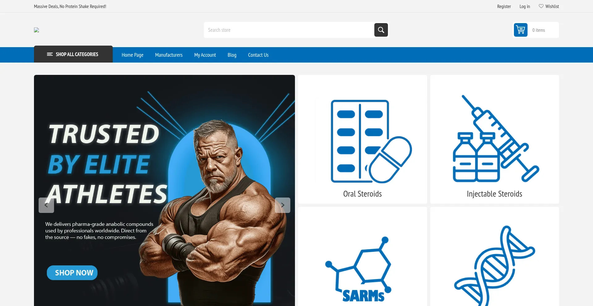 Website screenshot of Roidsmart.com