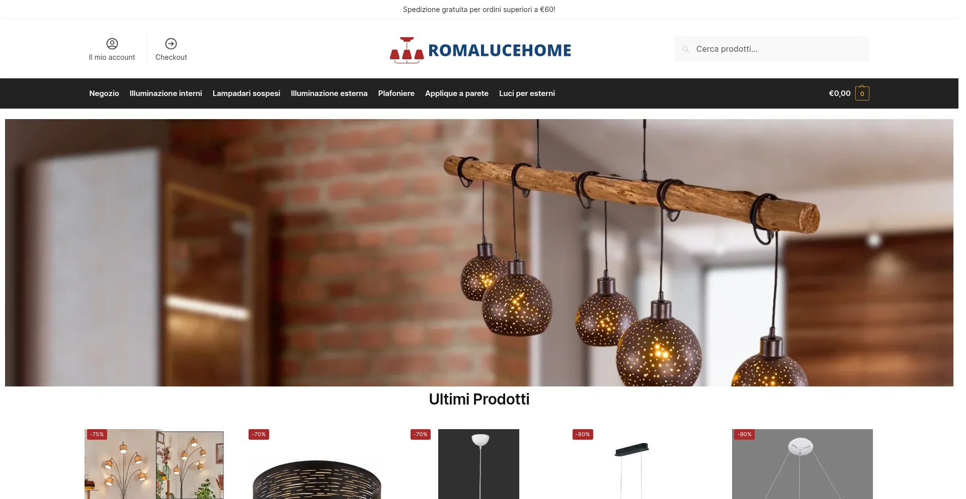 Romalucehome.com Screenshot