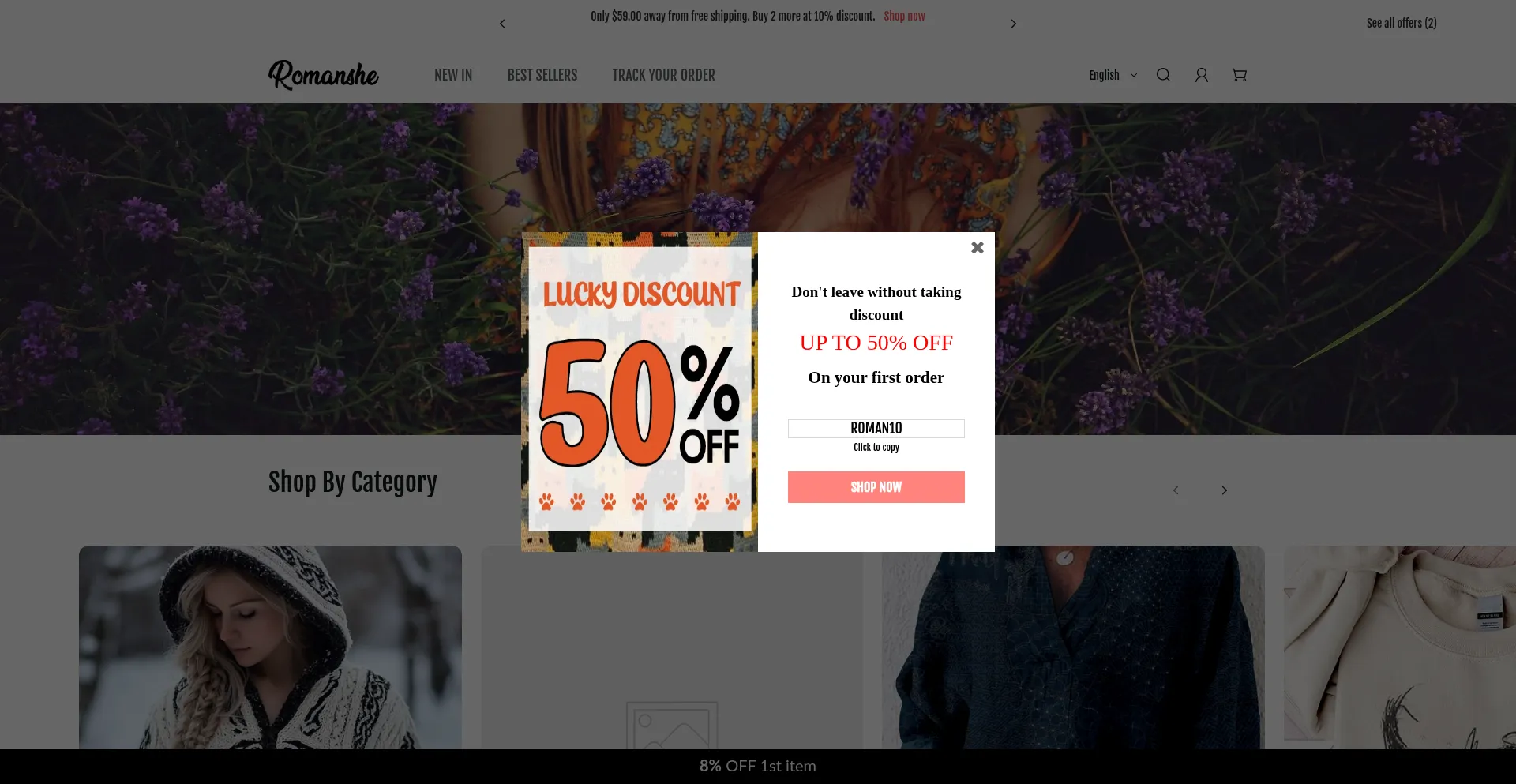 Romanshe.com Screenshot