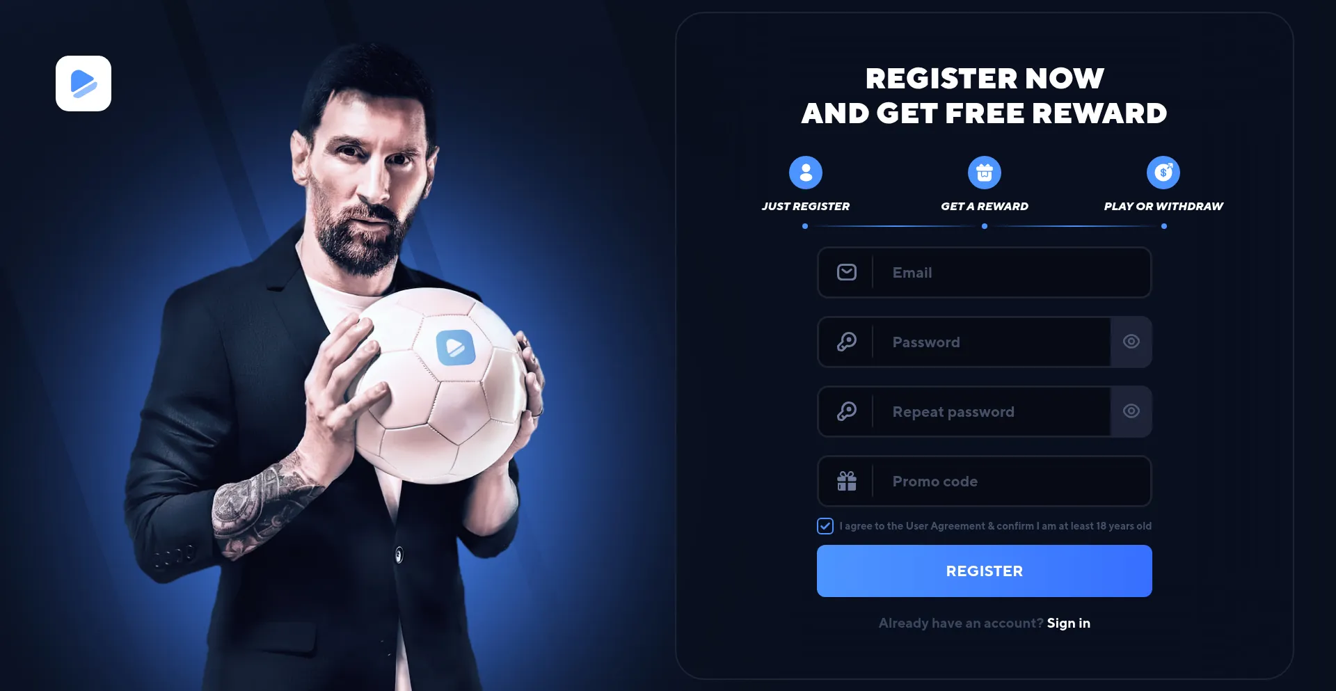Website screenshot of Ronixbet.com