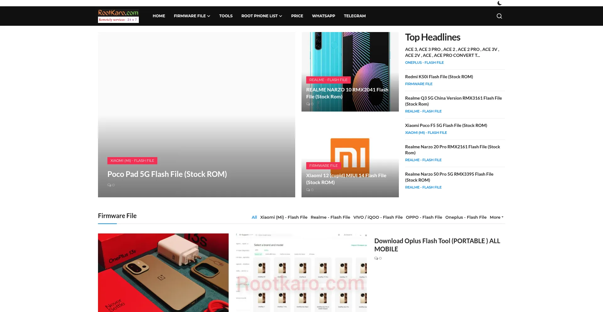 Website screenshot of Rootkaro.com