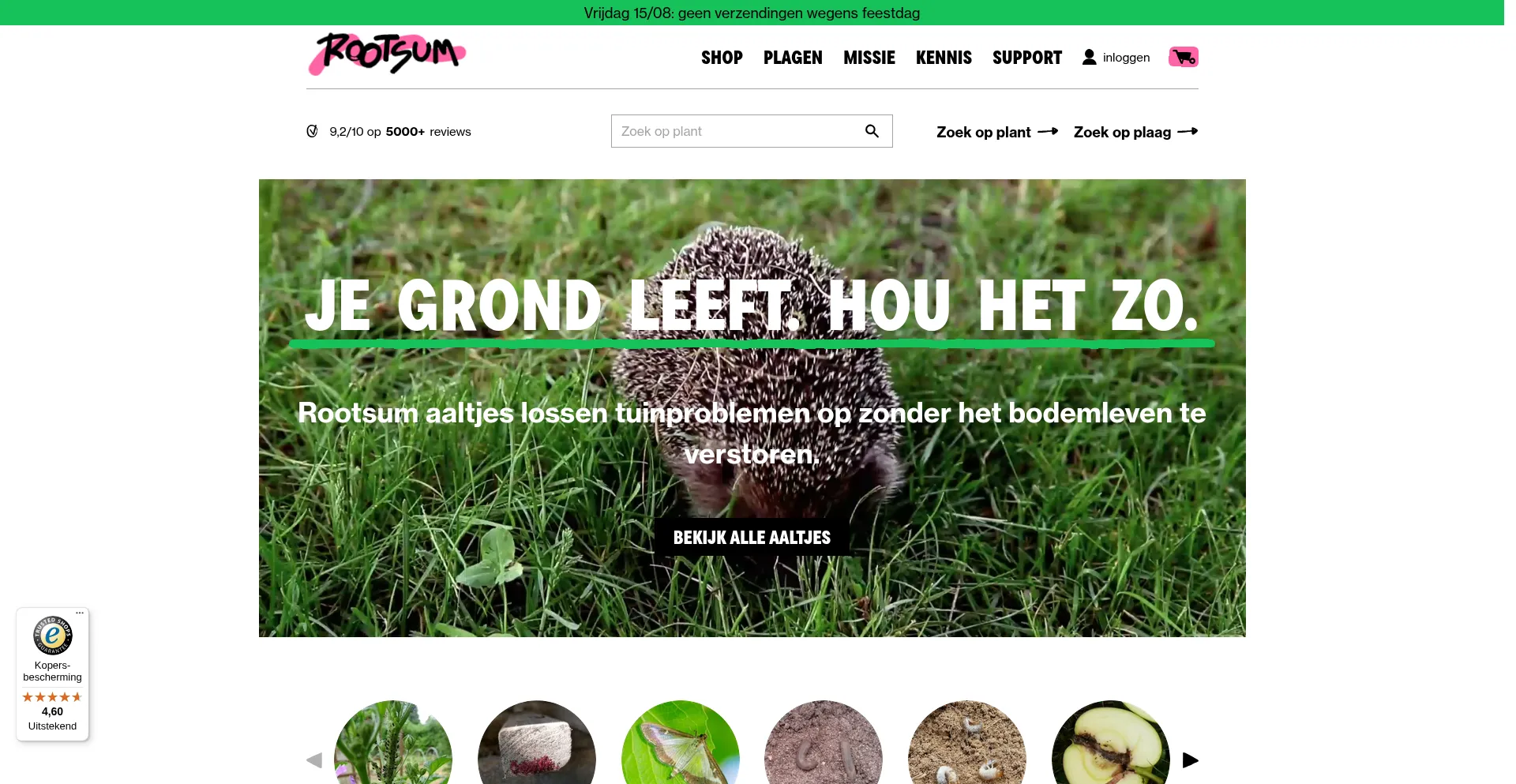 Website screenshot of Rootsum.nl