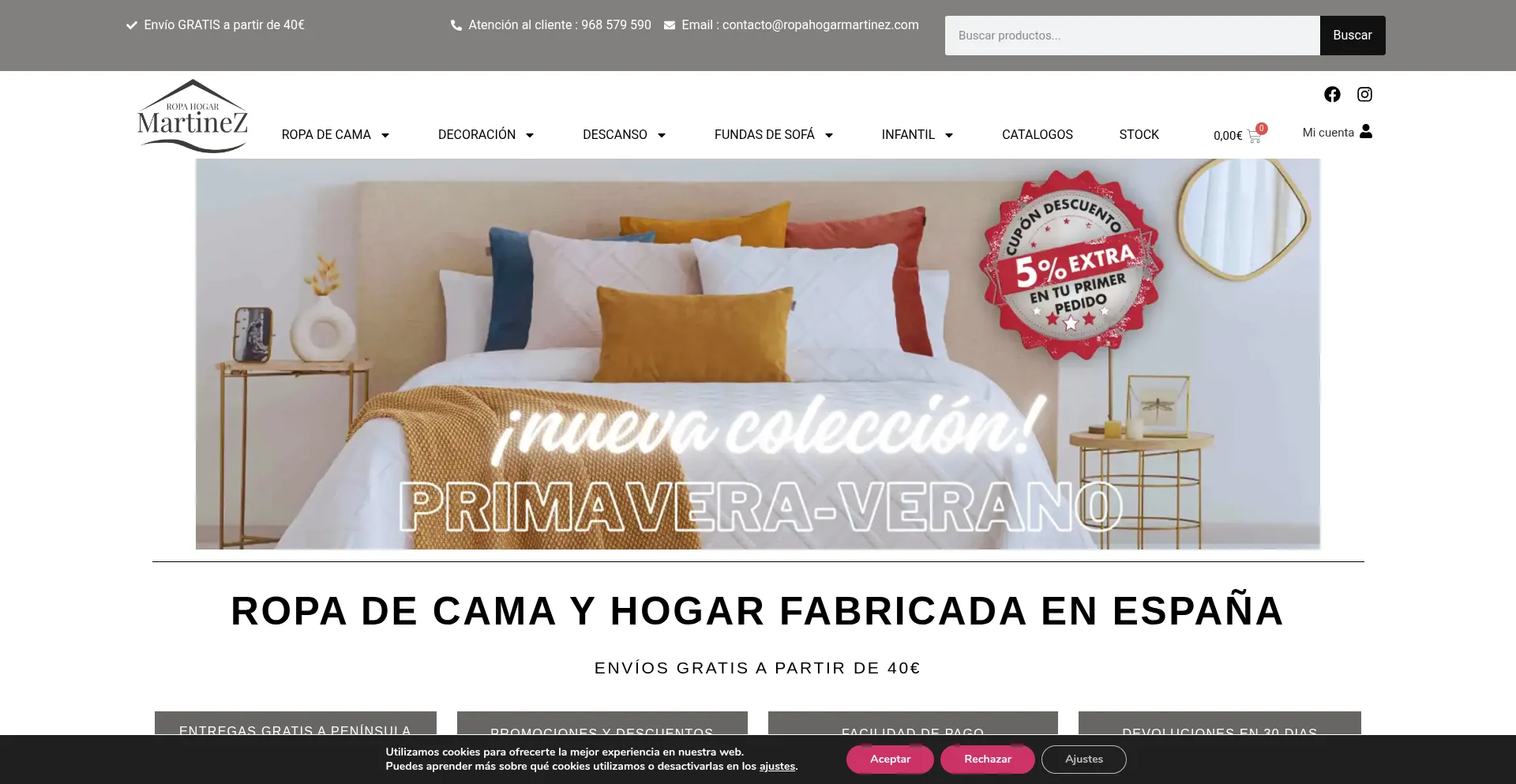 Ropahogarmartinez.com Screenshot