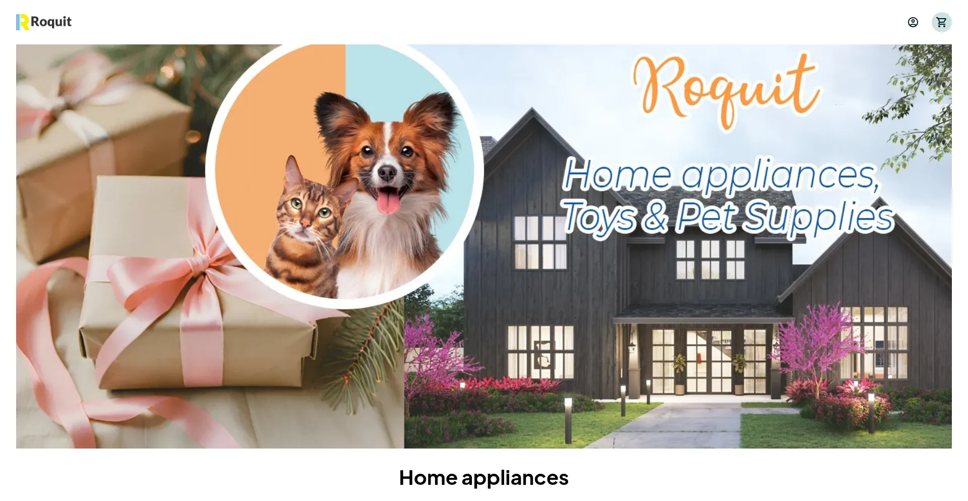 Website screenshot of Roquit.com