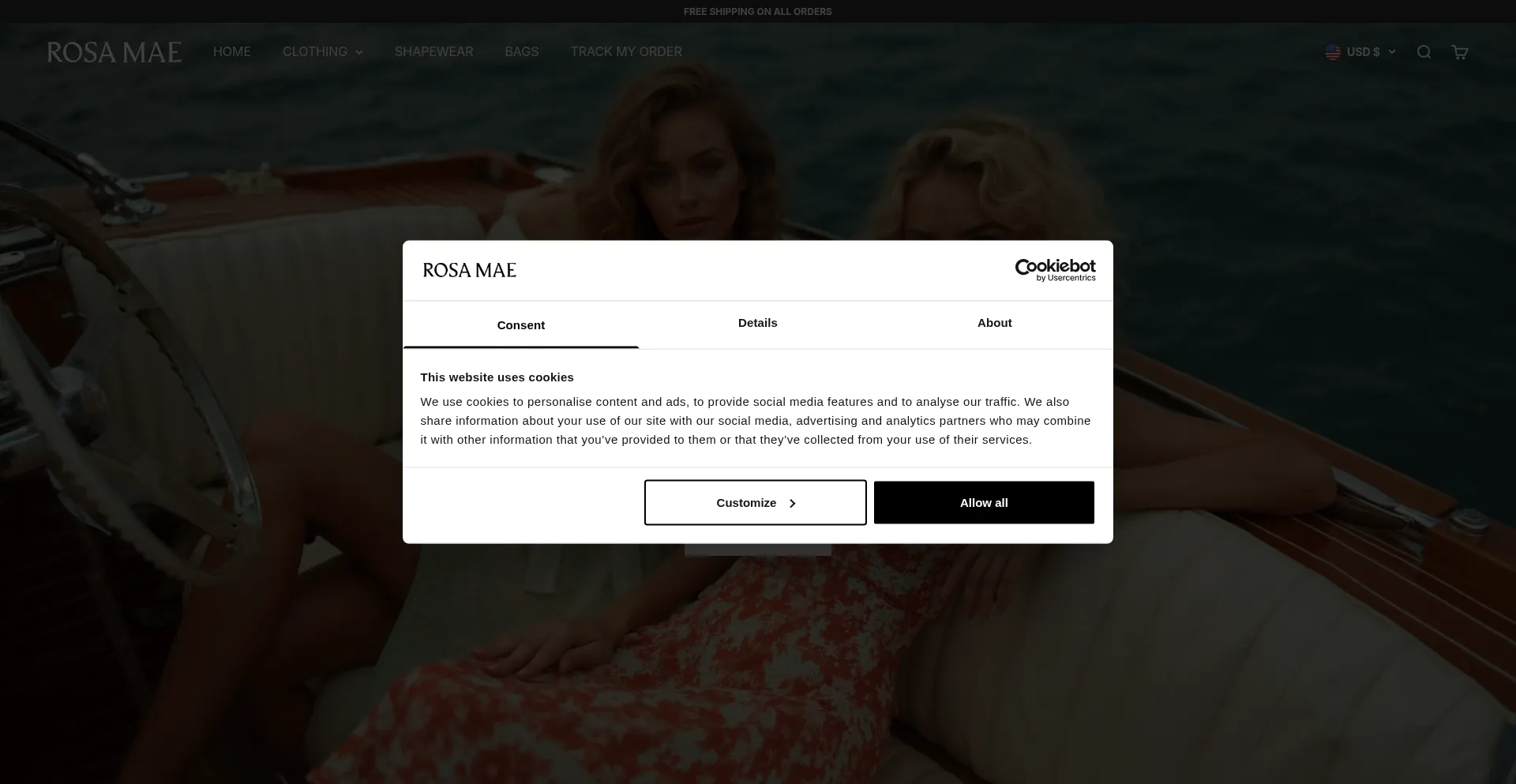 Rosamae.com Screenshot