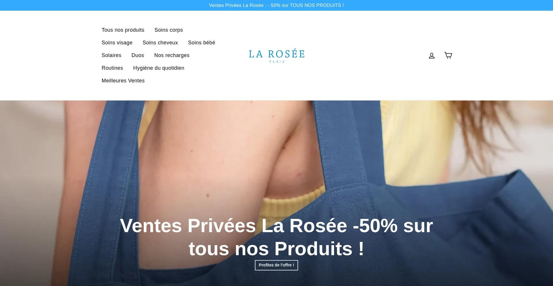 Website screenshot of Roseeparis-fr.com
