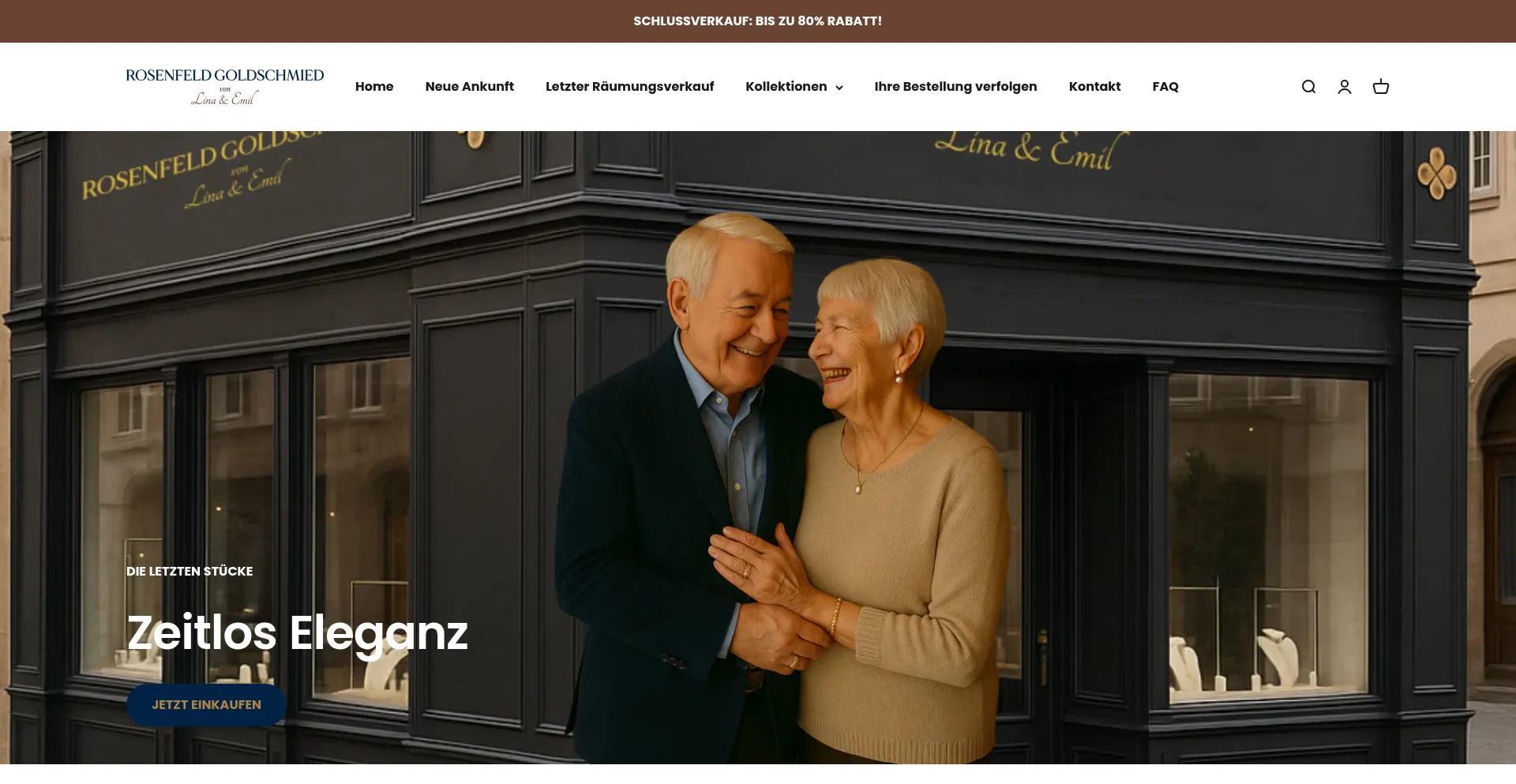 Website screenshot of Rosenfeldgoldschmied.com