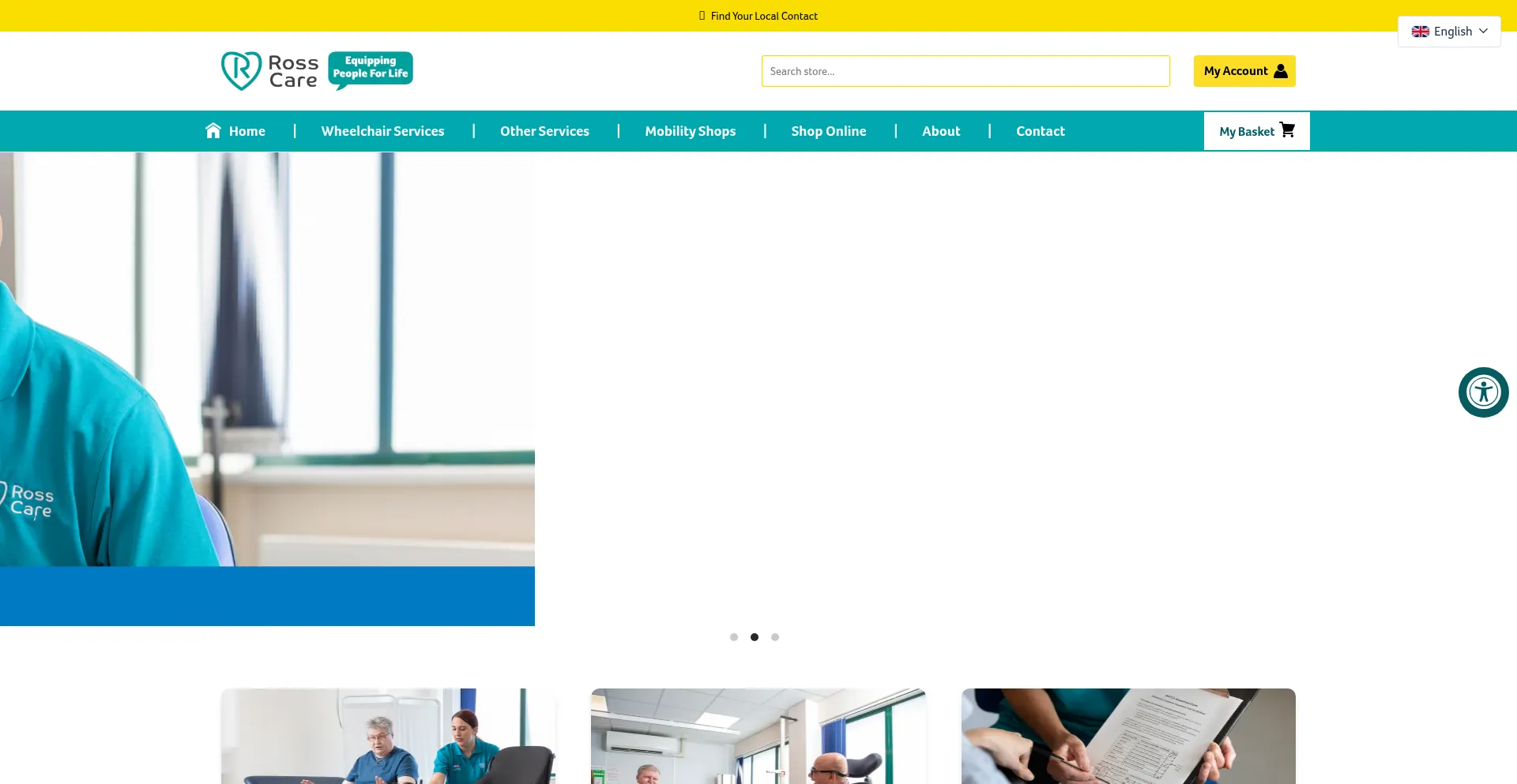 Rosscare.co.uk Screenshot