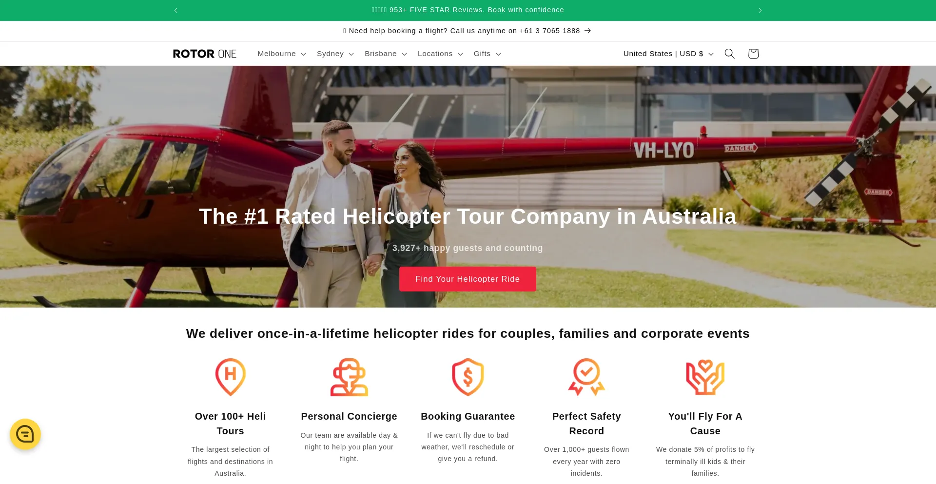 Website screenshot of Rotor.one