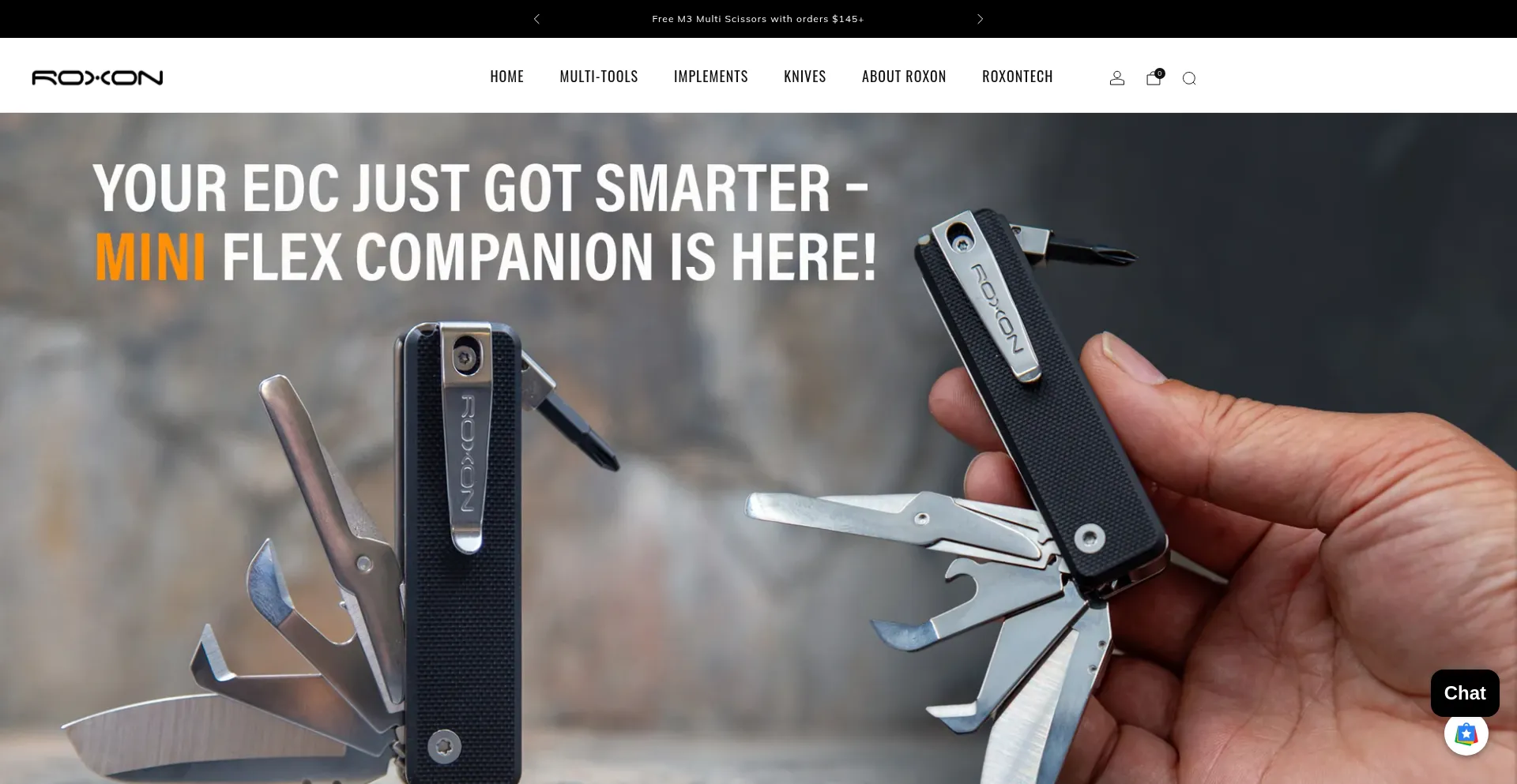 Website screenshot of Roxontool.com