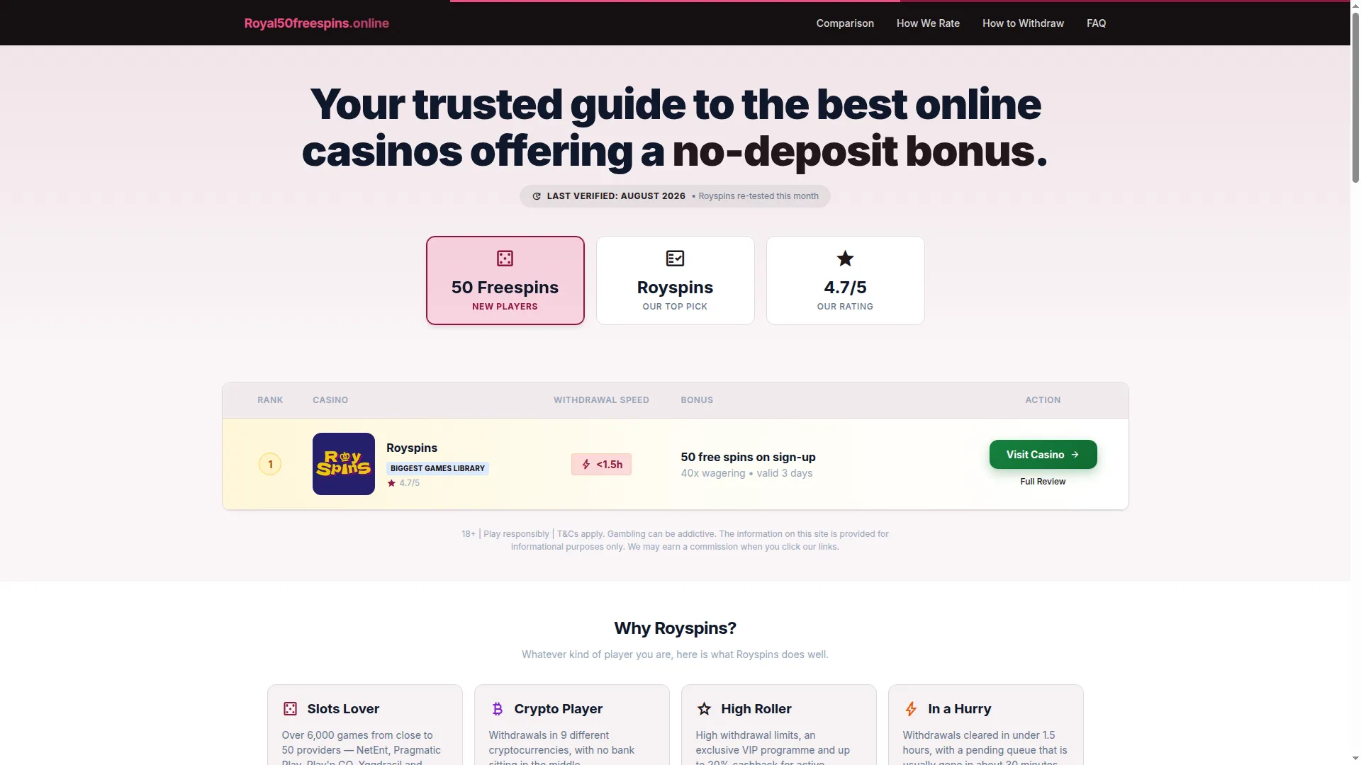 Royal50freespins.online