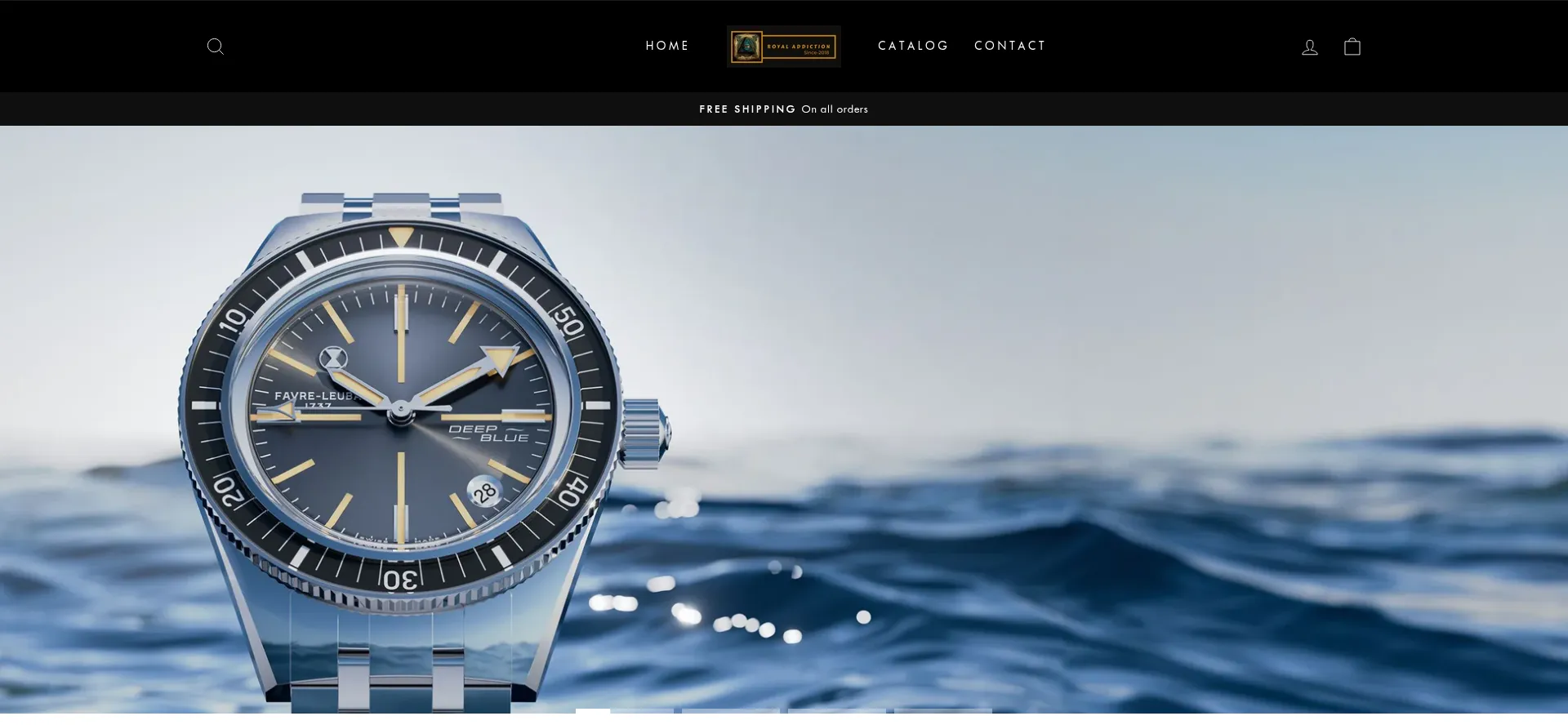 Website screenshot of Royaladdiction.store