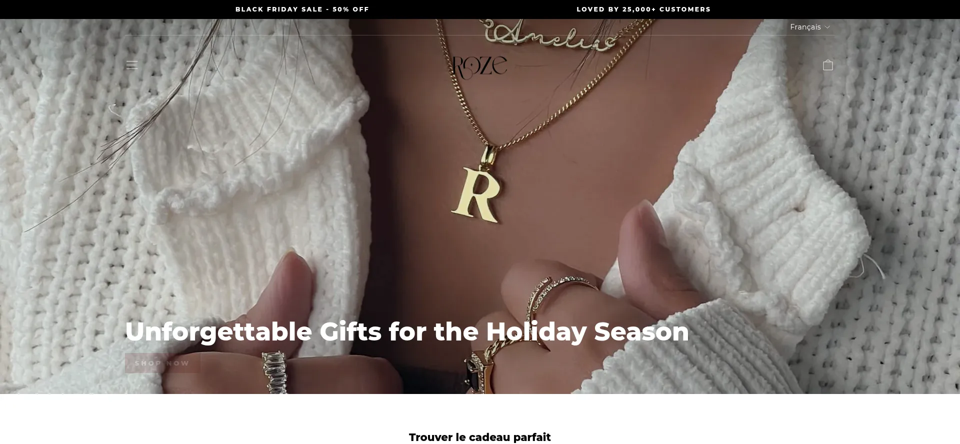 Website screenshot of Rozeparis.com
