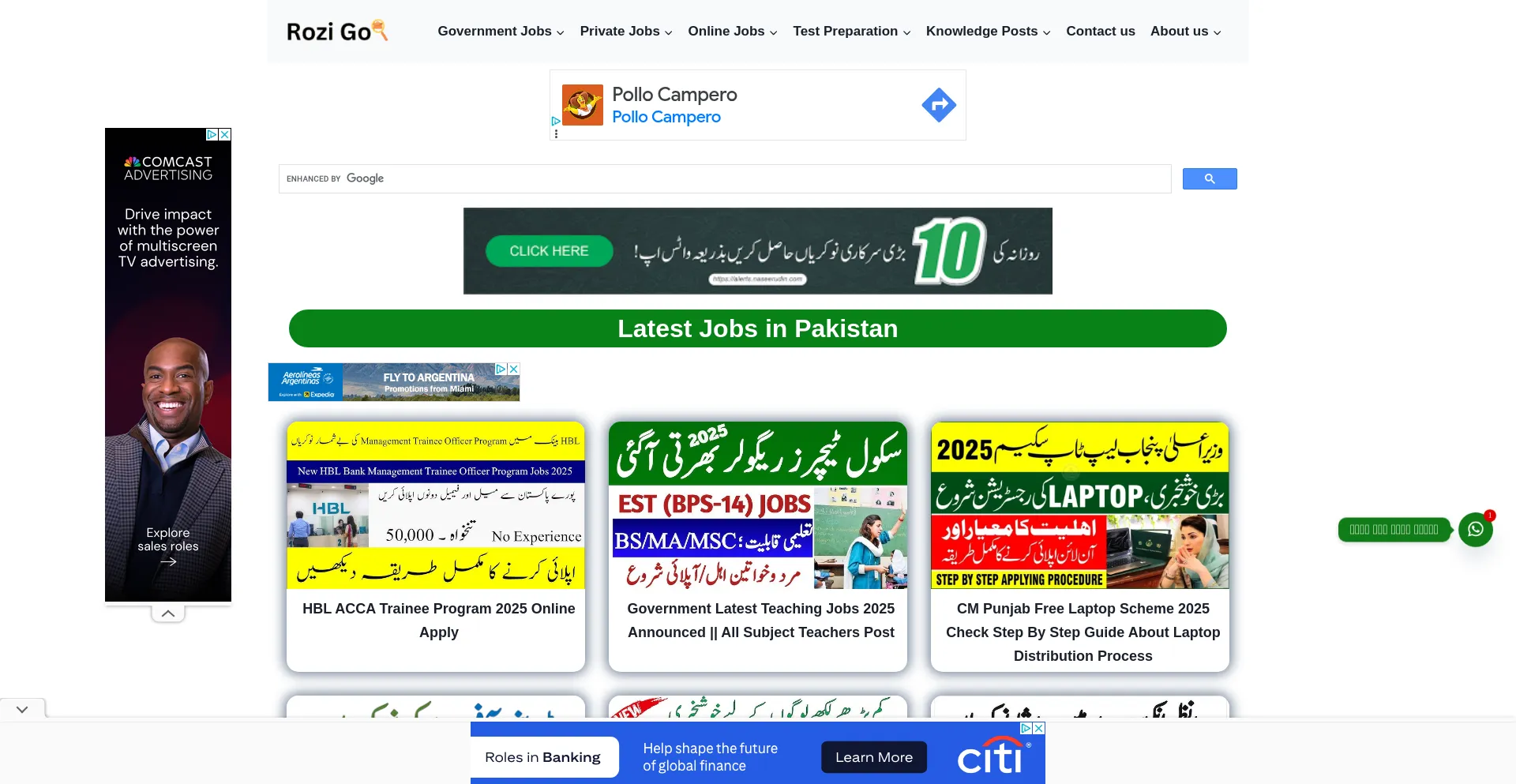 Website screenshot of Rozigo.com