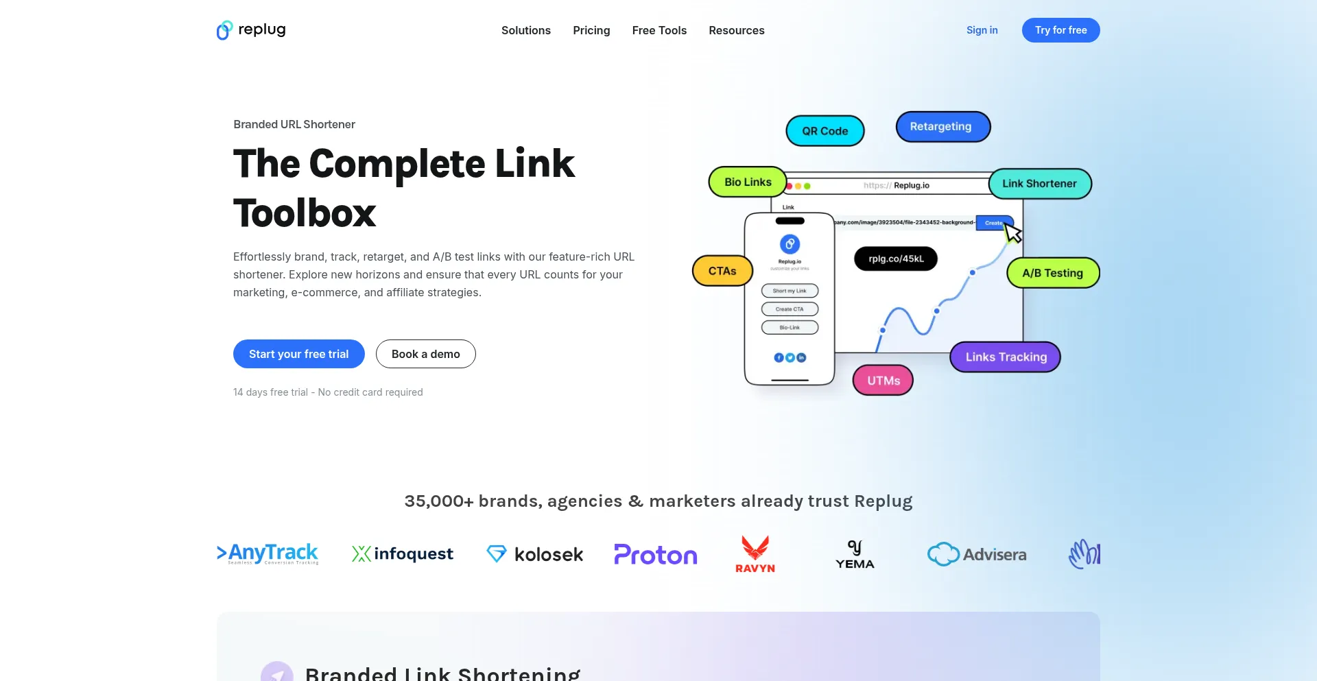 Website screenshot of Rplg.co