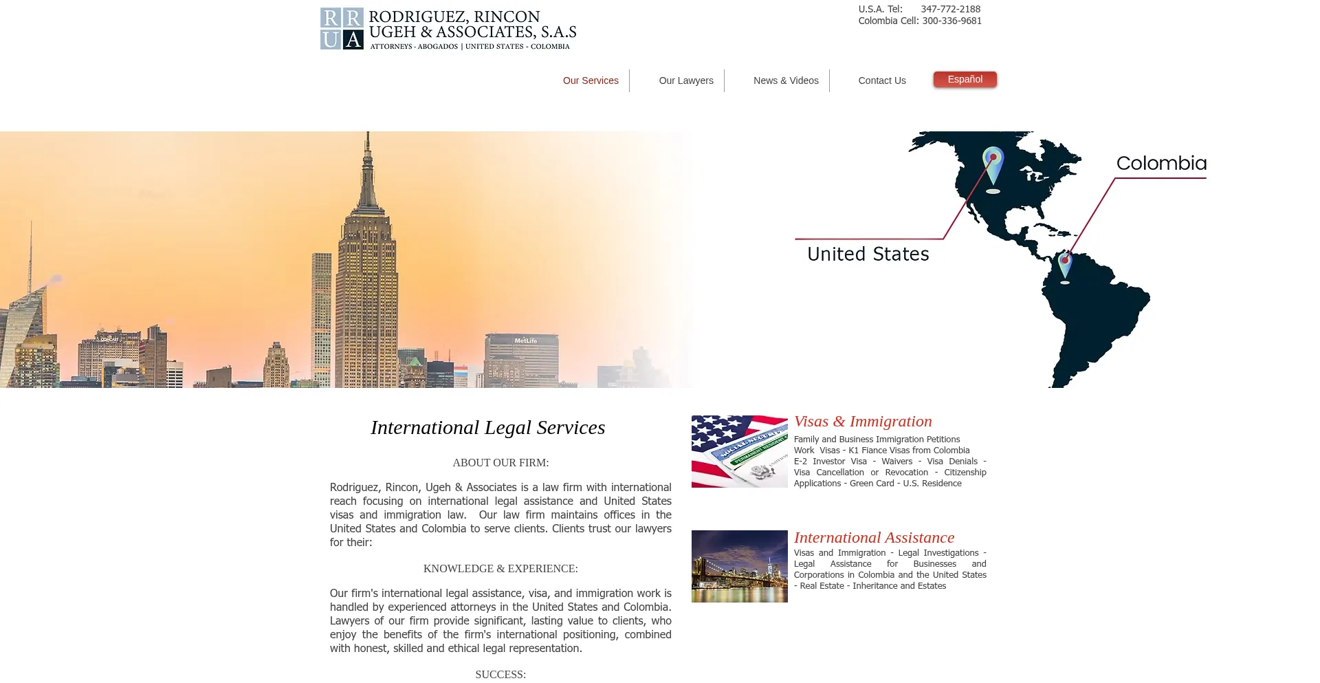 Website screenshot of Rrulegal.com