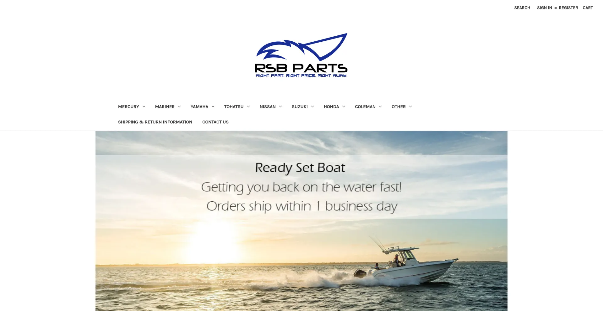 Rsbparts.com Screenshot