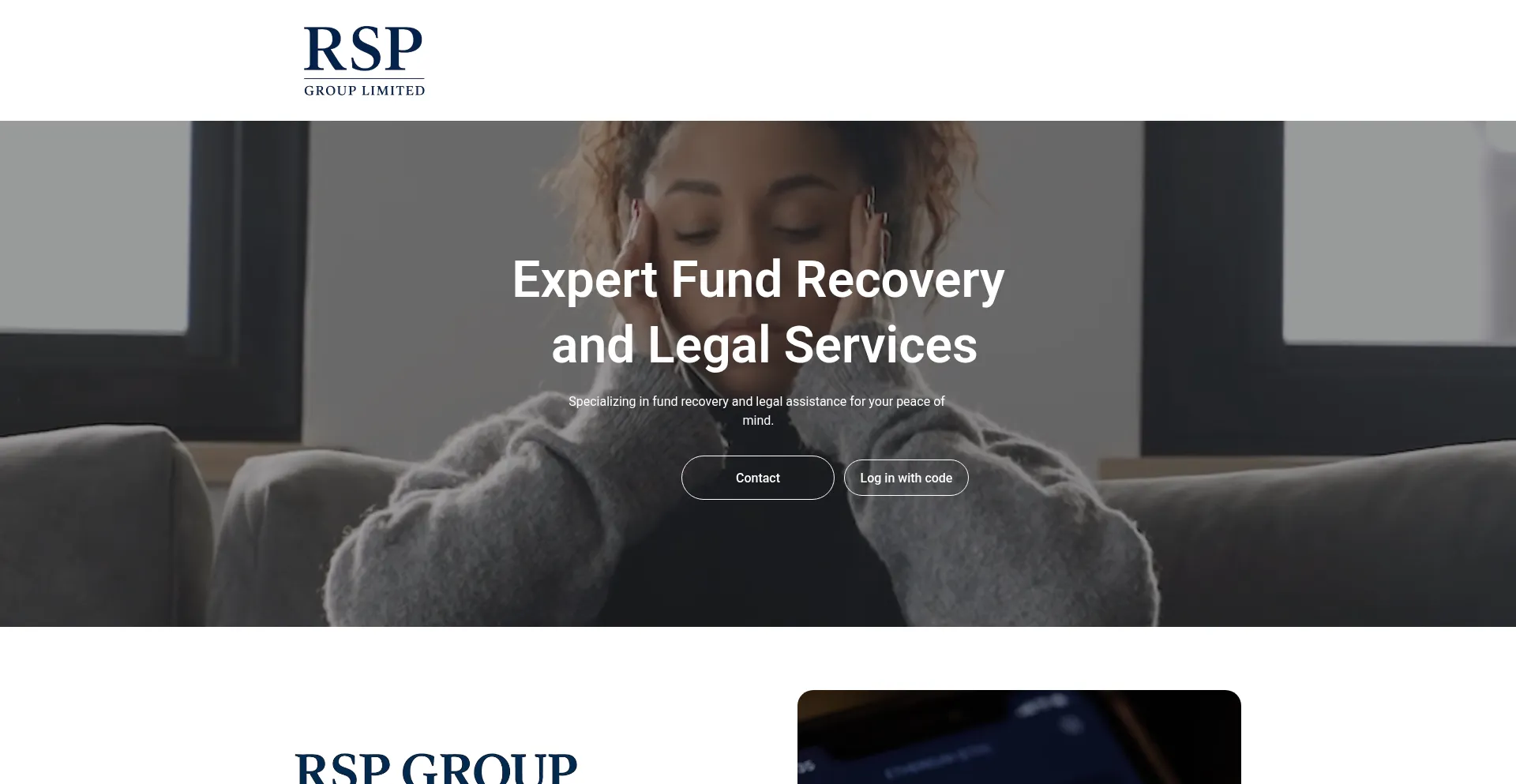 Website screenshot of Rsp-group-ltd.com