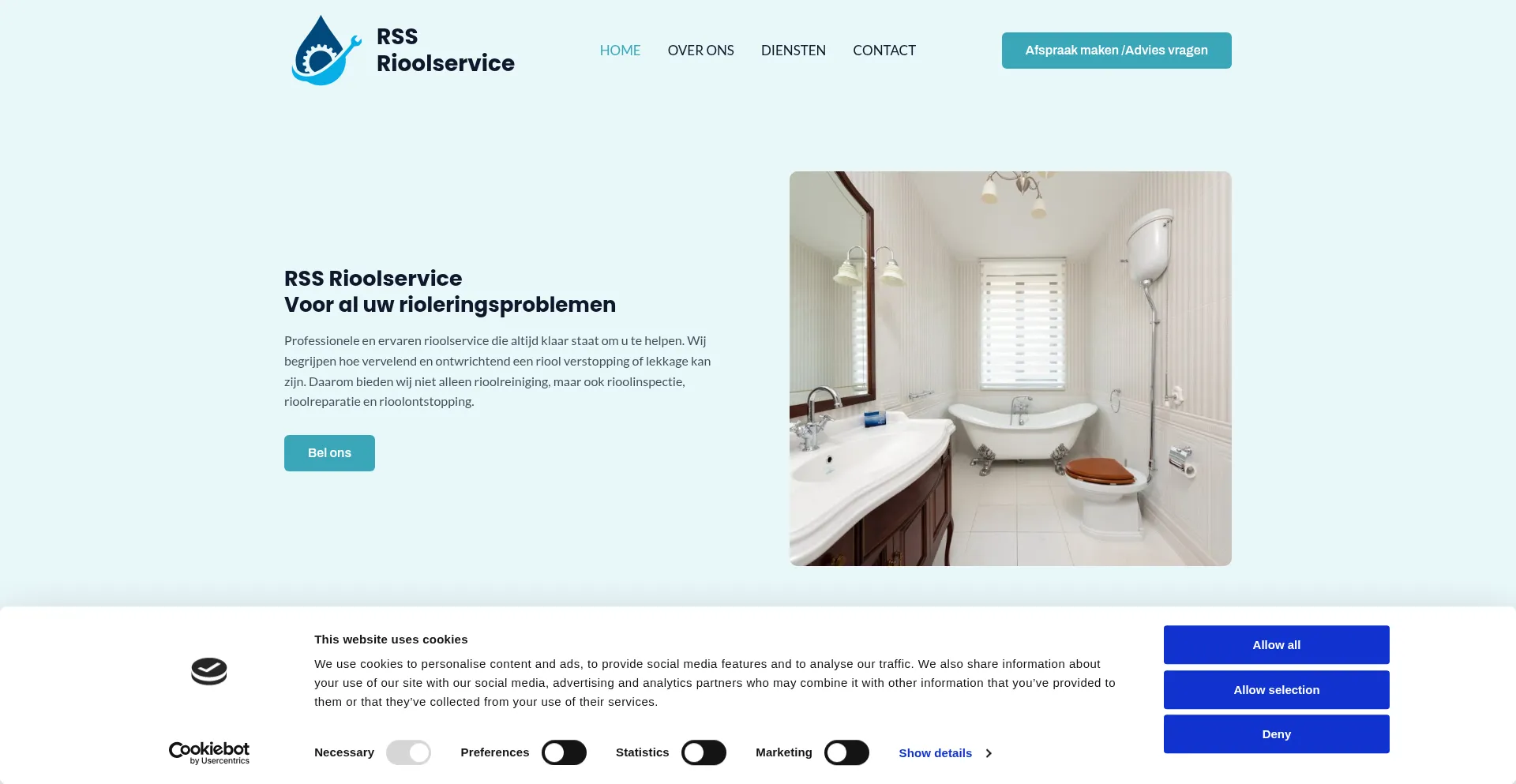 Rss-rioolservice.nl Screenshot