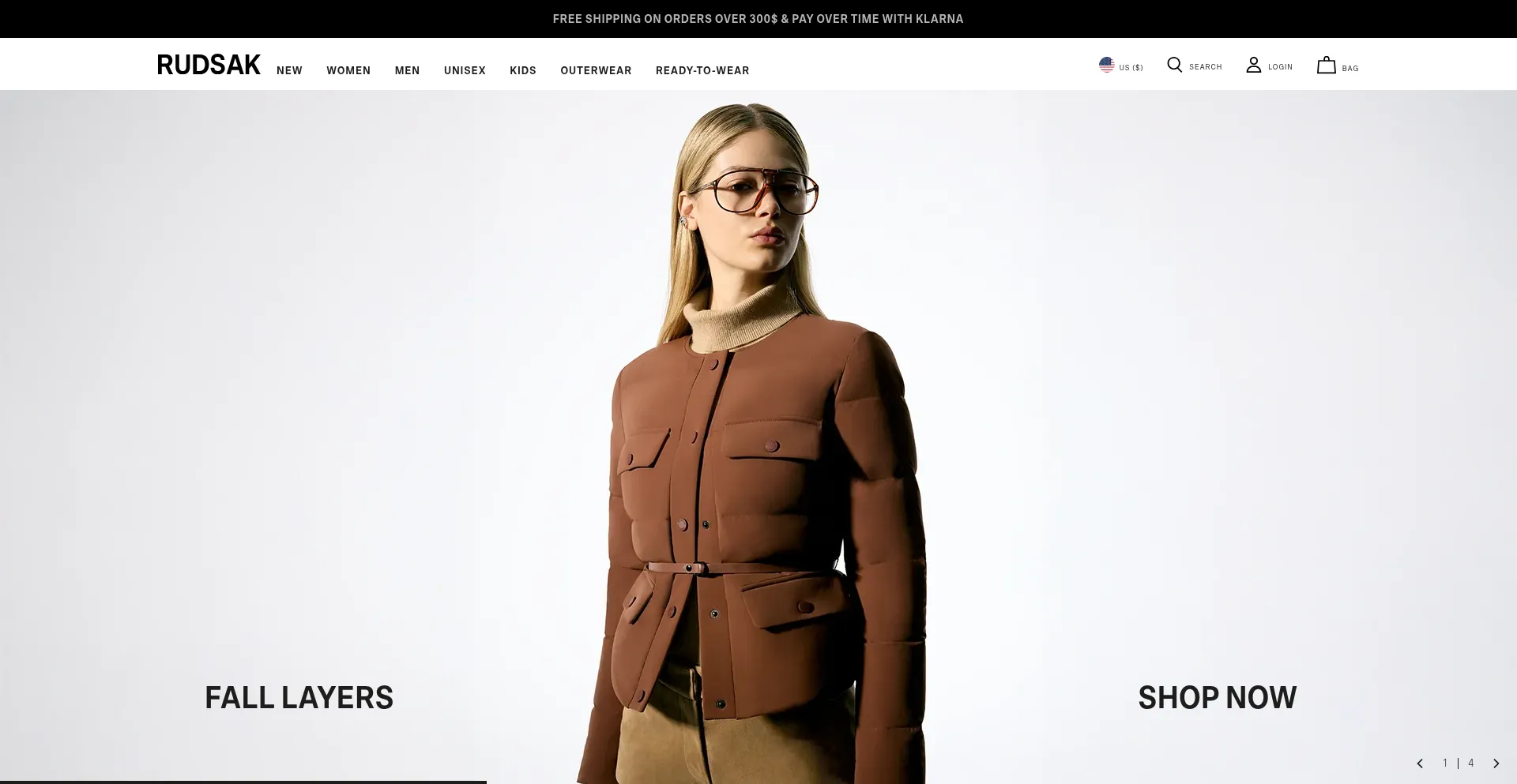 Rudsak.com Screenshot