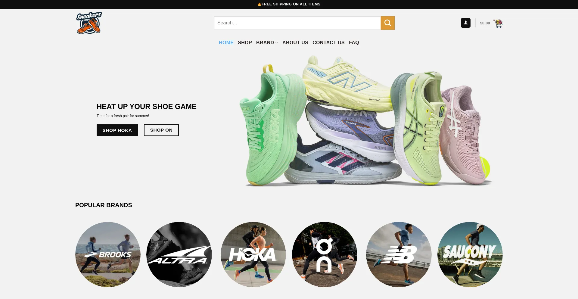 Website screenshot of Runforfun.shop