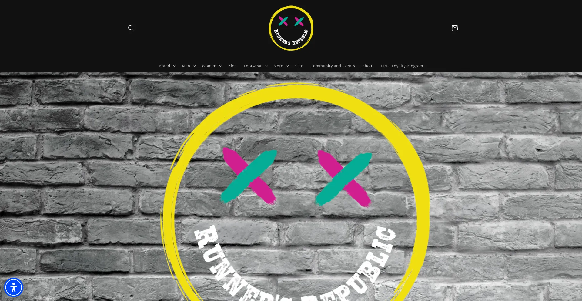 Website screenshot of Runners-republic.com