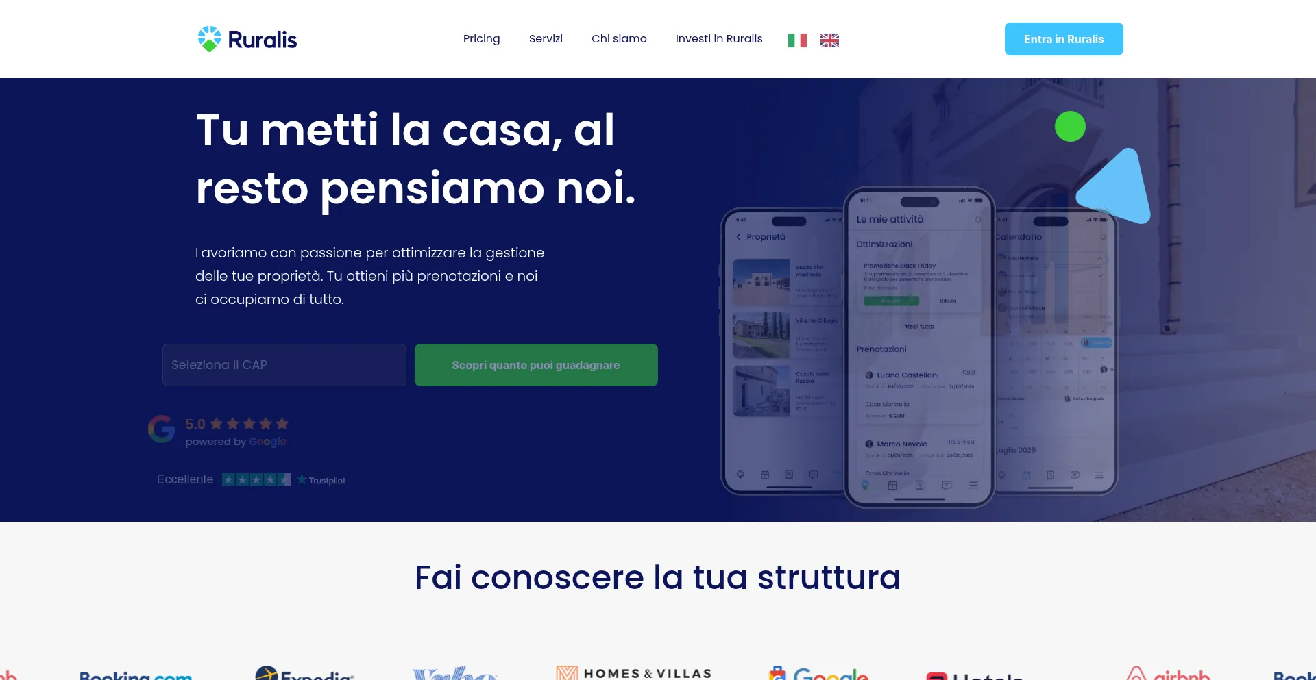 Website screenshot of Ruralis.com
