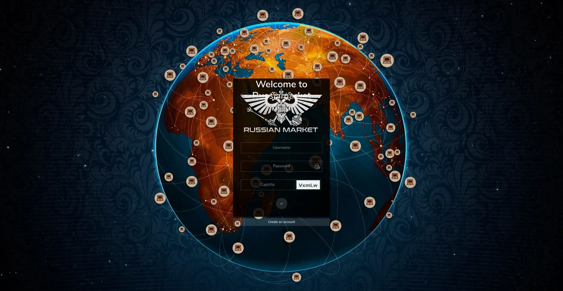 Website screenshot of Russianmarket.com