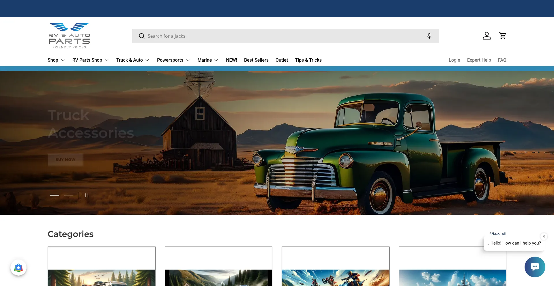 Rvautoparts.com Screenshot