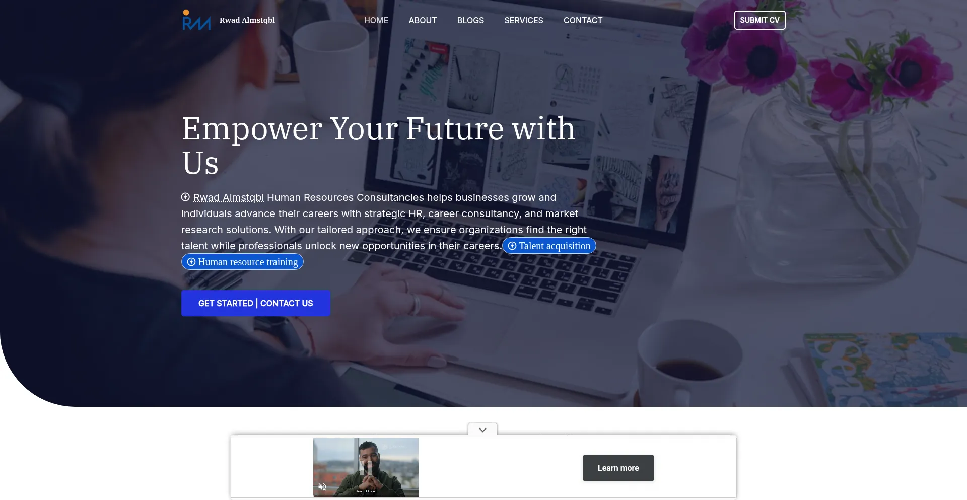 Website screenshot of Rwadalmstqblllc.com