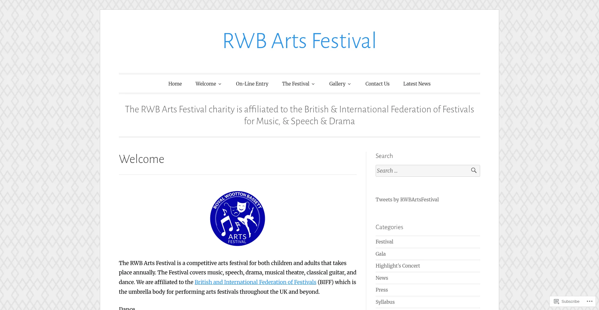 Rwbartsfestival.com Screenshot