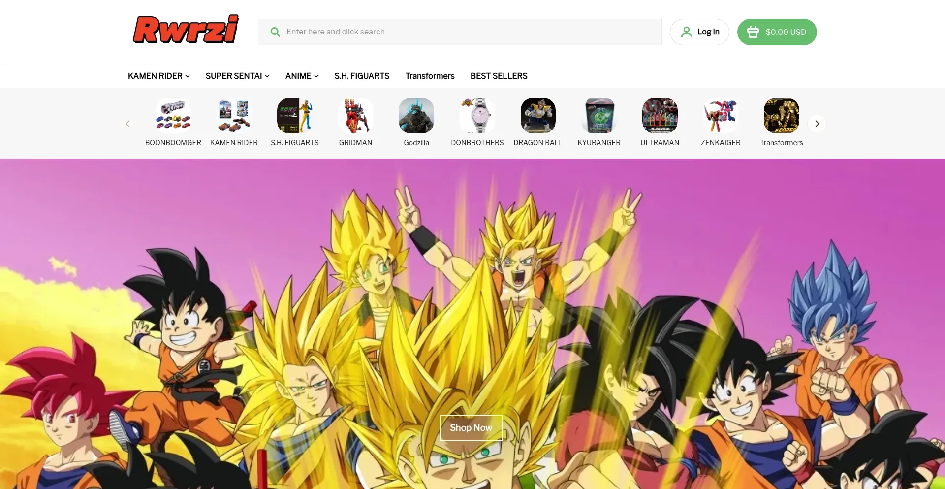 Website screenshot of Rwrzi.com