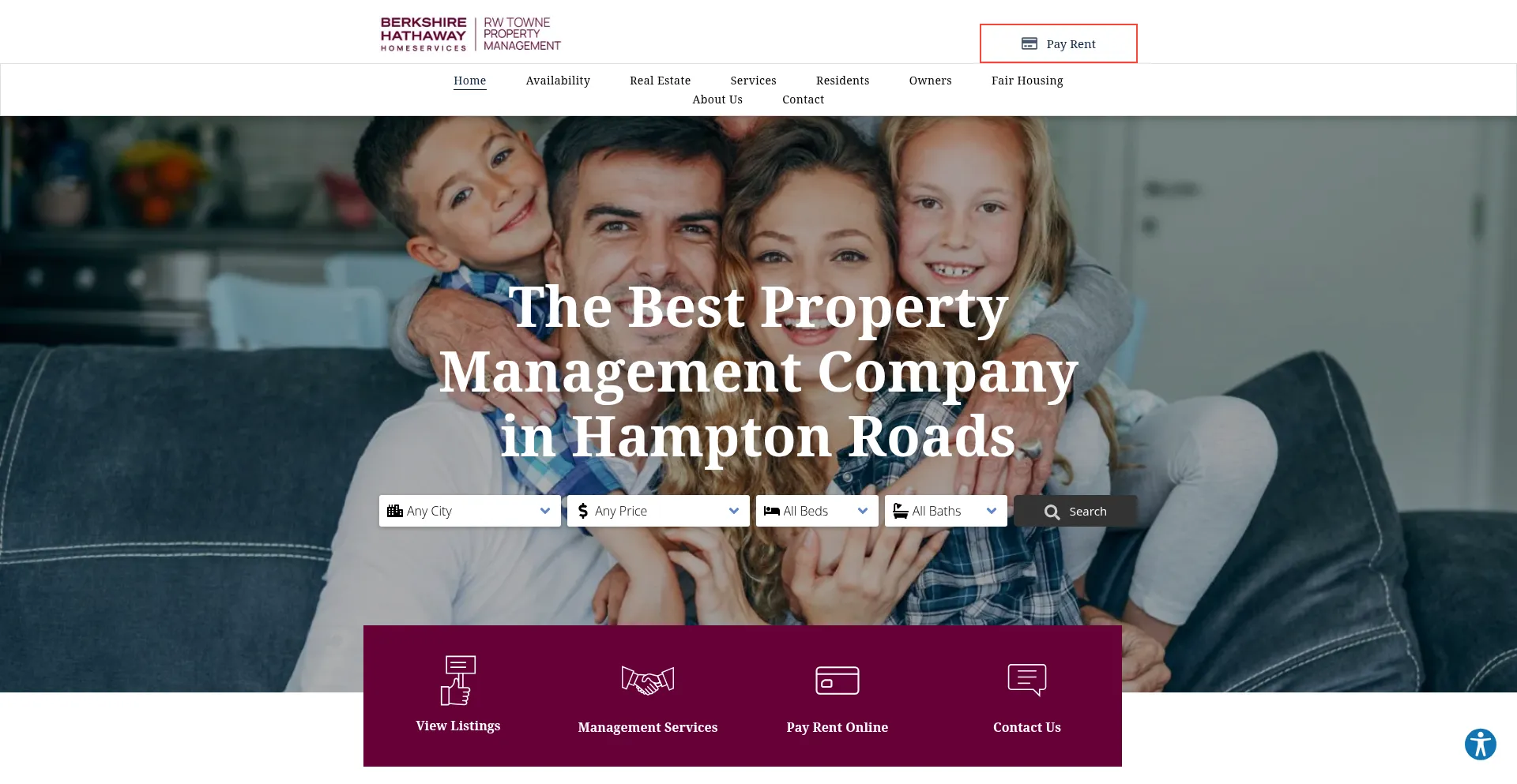 Website screenshot of Rwtrent.com