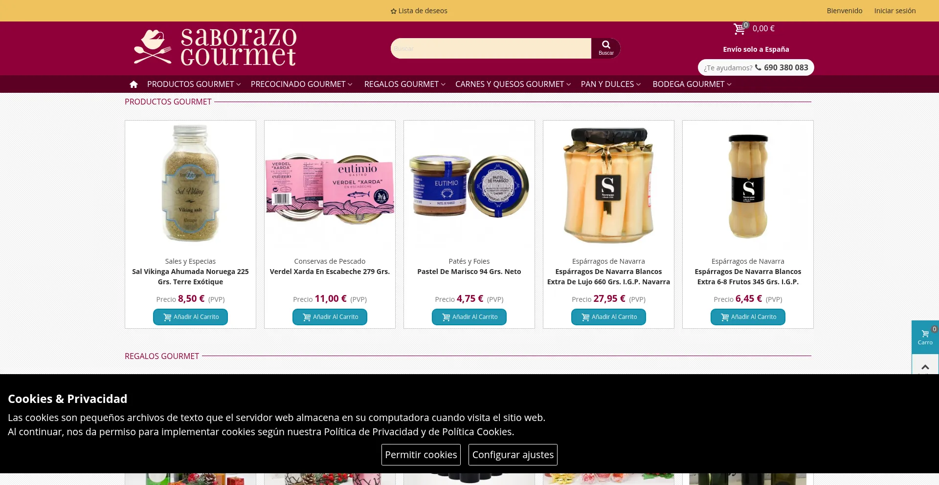 Saborazogourmet.com Screenshot