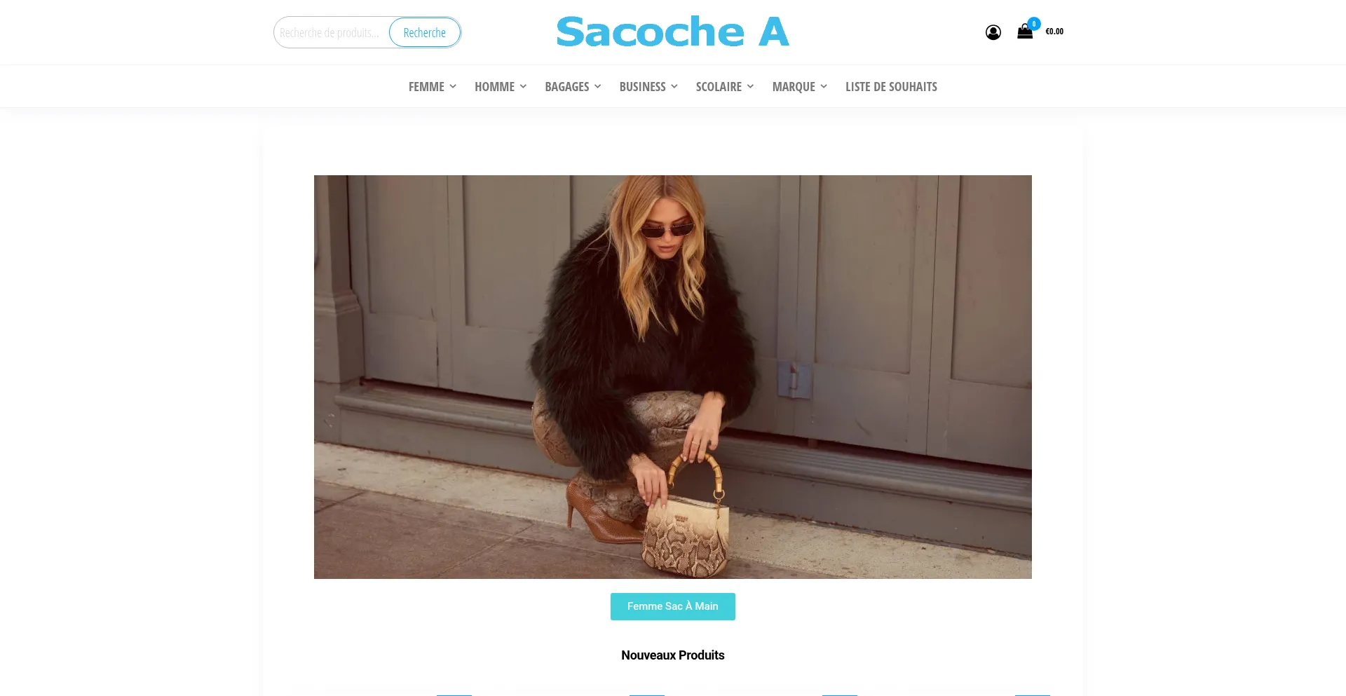 Website screenshot of Sacochea.com